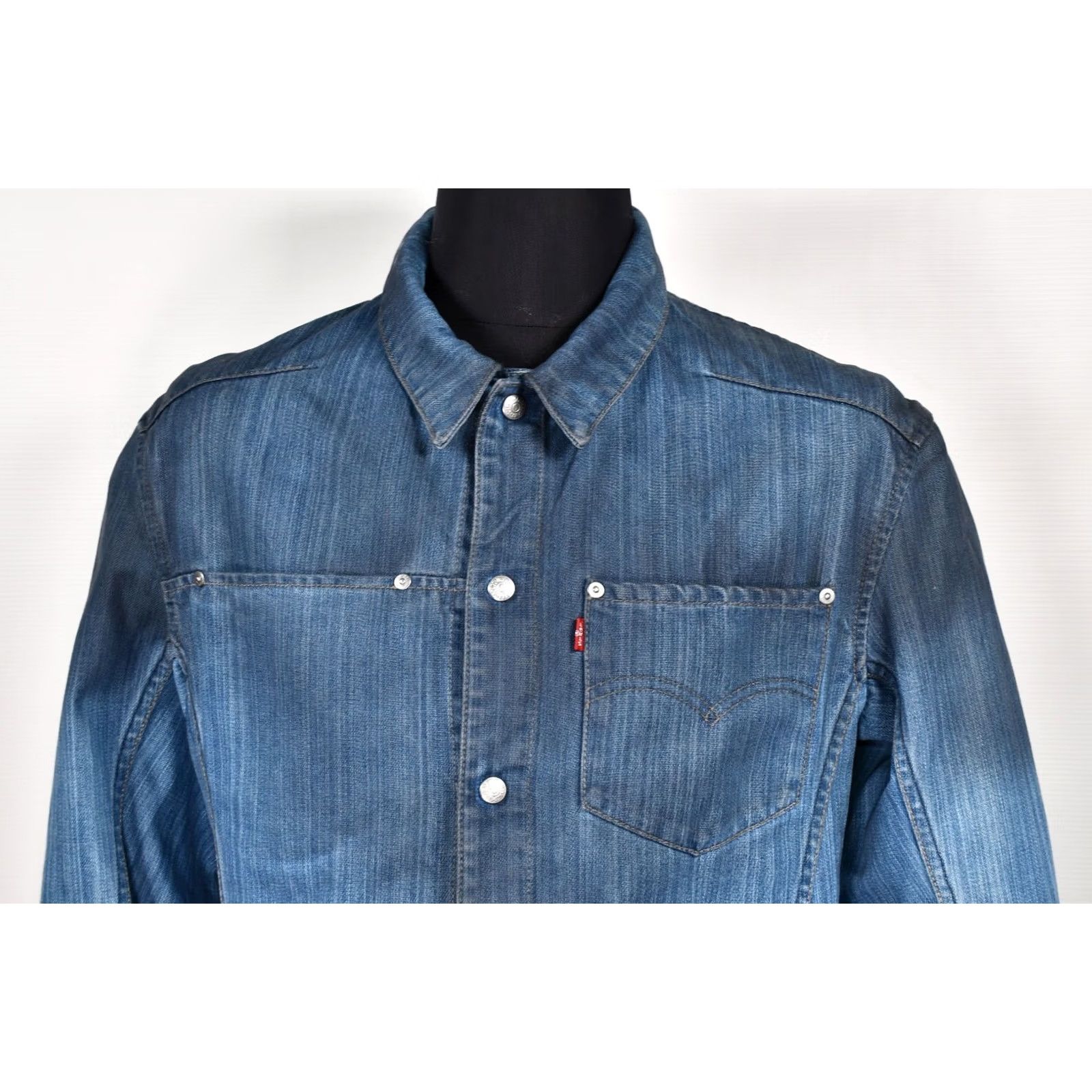 Levi's Levi's Engineered 70100 Jacket Denim Men's M Blue Regular Size M Denim Jacket Mens Size US M / EU 48-50 / 2 - 6 Thumbnail