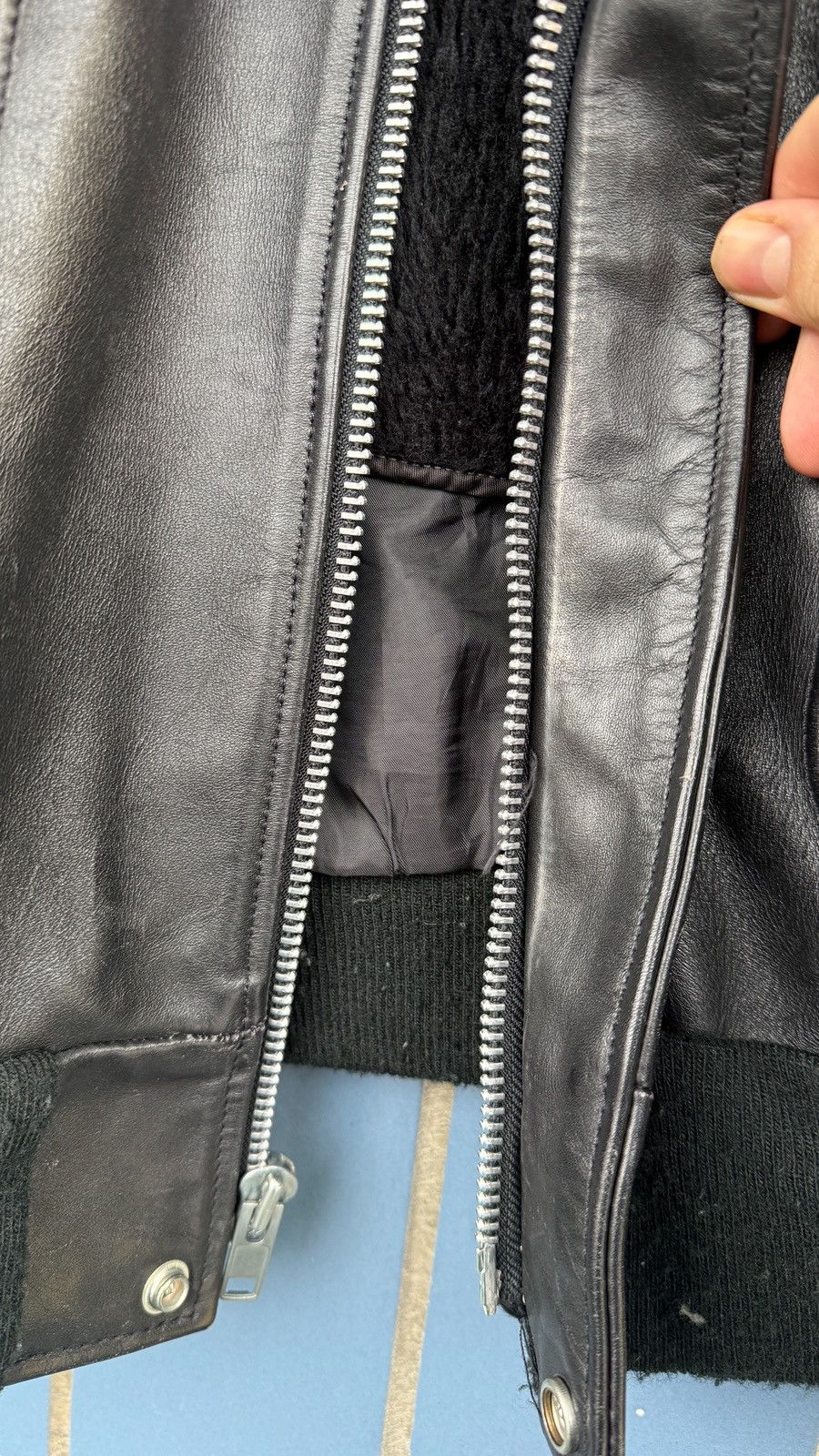 Schott Schott Leather Bomber Jacket with Removable Shearling Lining Size US M / EU 48-50 / 2 - 3 Thumbnail