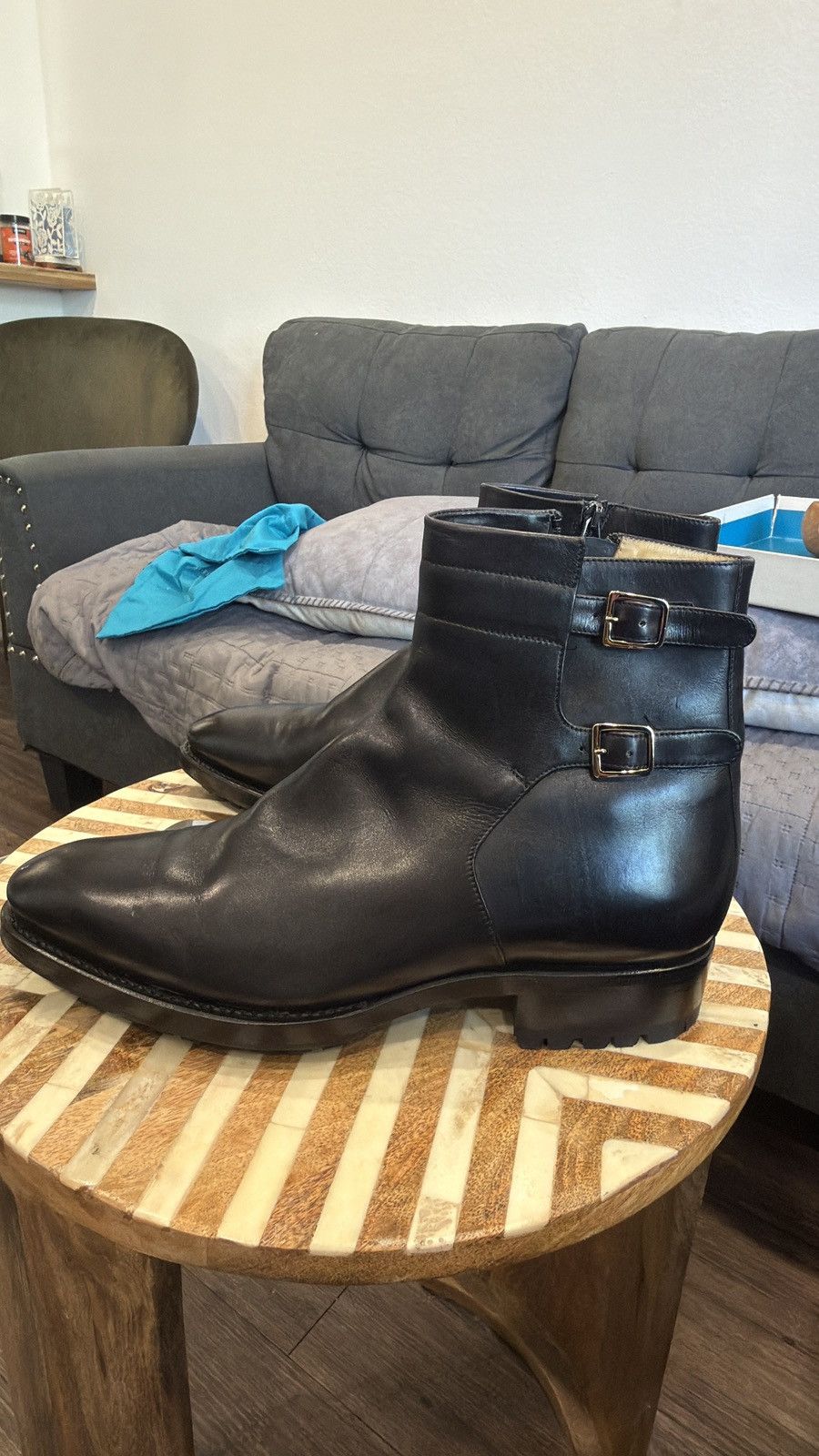 Sutor Mantellassi Sutor Mantellassi Double Monk Strap Leather Ankle Boots Size US 9.5 / EU 42-43 - 5 Thumbnail