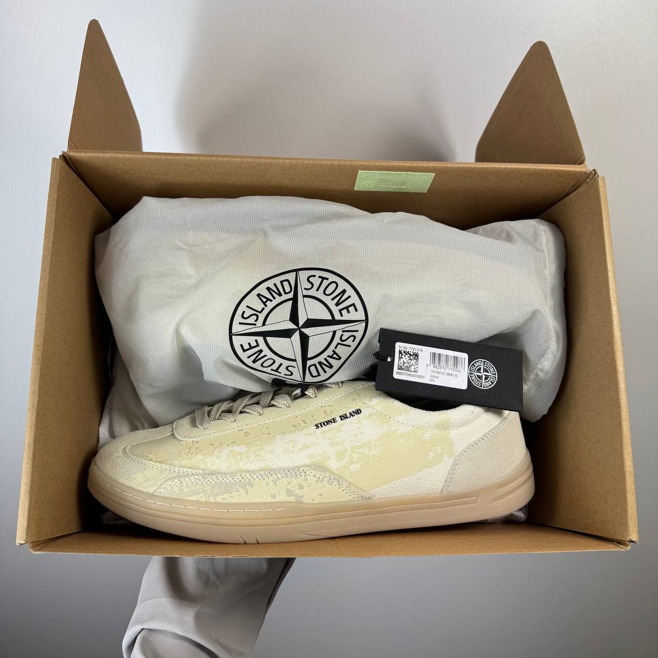 Stone Island Stone Island Sneakers Beige “Plantare” Low Top Authentic 45 Size US 12 / EU 45 - 1 Thumbnail