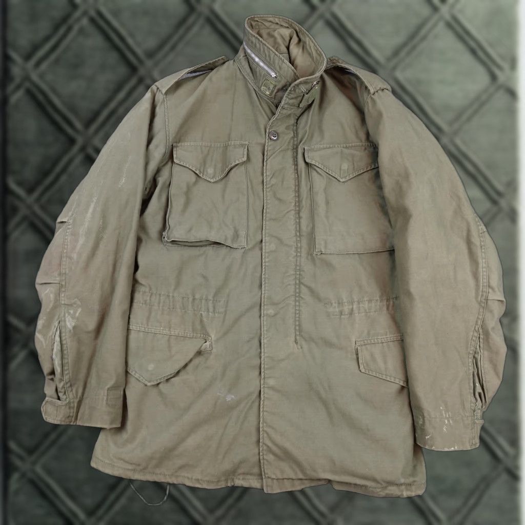 Vintage VINTAGE M65 Field Jacket Mens Medium Green Cotton Military Army Full Zip Size US M / EU 48-50 / 2 - 1 Thumbnail