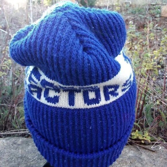 Ford × Vintage Vintage Ford Tractors Knit Beanie Hat Winter Size ONE SIZE - 4 Thumbnail