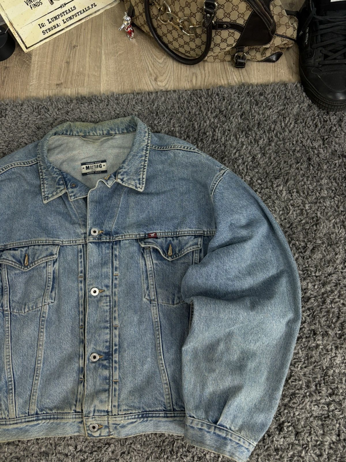 Japanese Brand × Levi's × Vintage Distressed Dirty Washed Japanese Denim Jacket Boxy Y2K Size US XXL / EU 58 / 5 - 4 Thumbnail