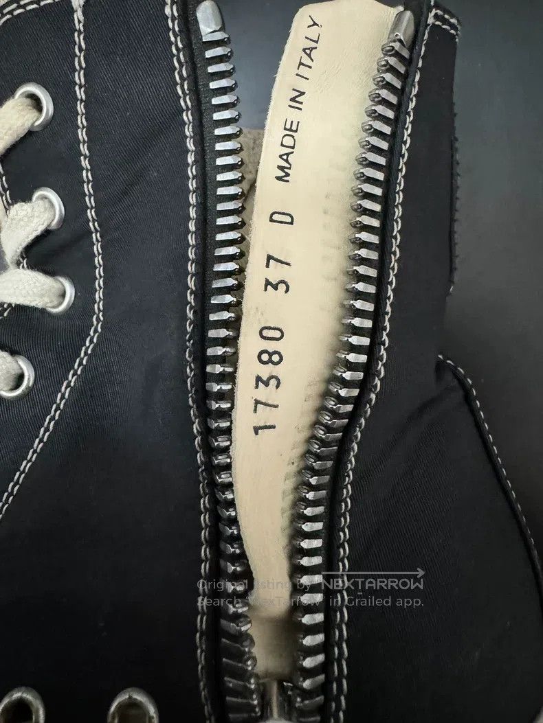 Rick Owens Rick Owens Top-tier mismatched stitching Converse Size US 5 / EU 37 - 9 Thumbnail