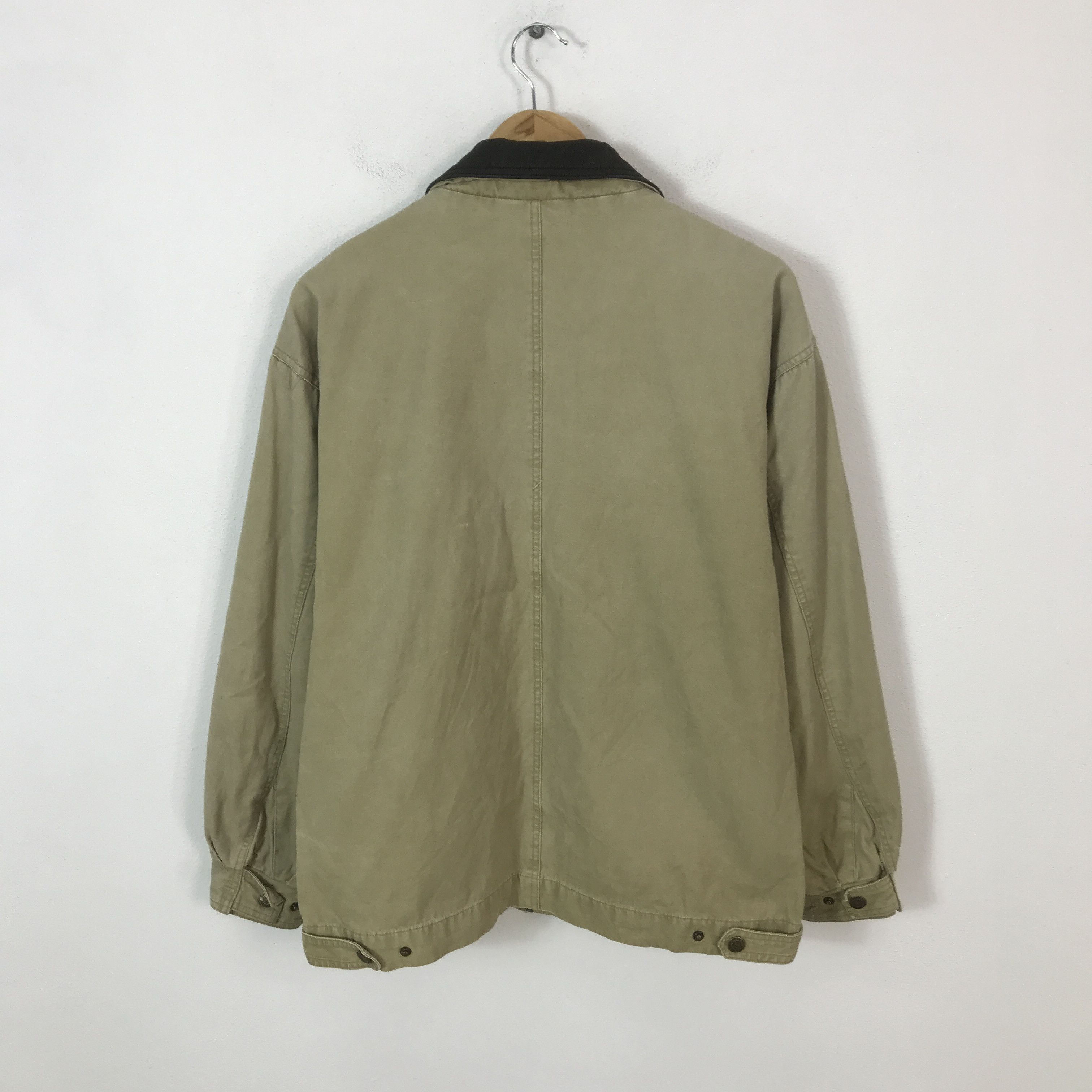 Camel Vinatge Camel Collection Leather Collar Jacket K67B6 Size US L / EU 52-54 / 3 - 3 Thumbnail
