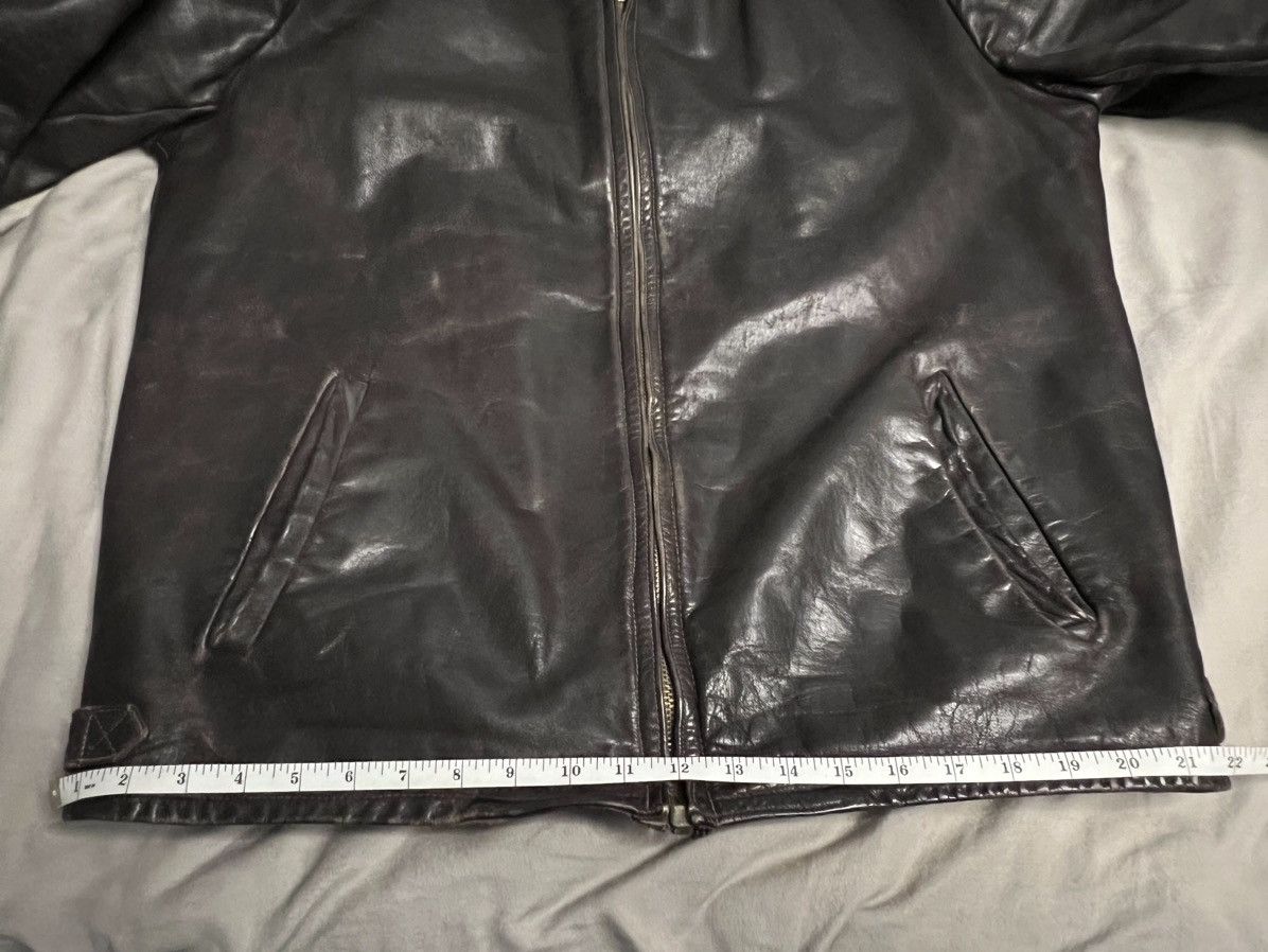 Vintage Cathcart London Archives Horsehide 1940s French Moto Jacket Size US XXL / EU 58 / 5 - 6 Thumbnail