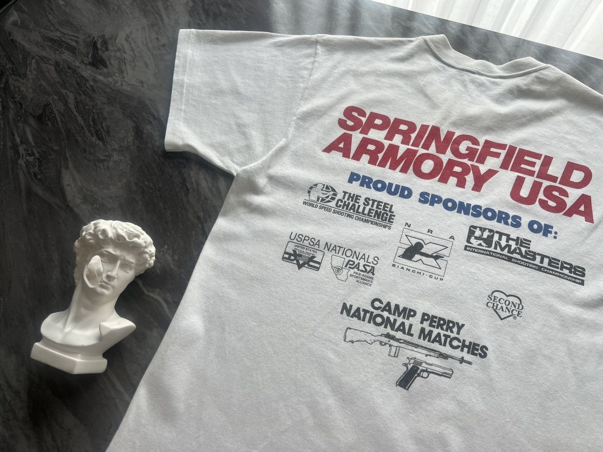 Jerzees × Vintage Springfield : Armory USA Shooting Range Gun Rifle Size US L / EU 52-54 / 3 - 10 Thumbnail