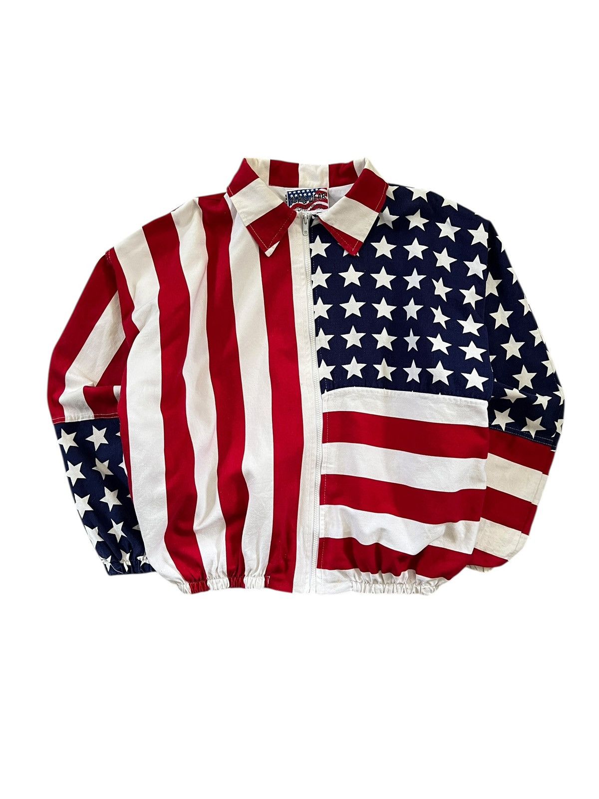Vintage Vintage 90s Flag Wear 🇺🇸 Bomber Jacket Size US XL / EU 56 / 4 - 18 Thumbnail
