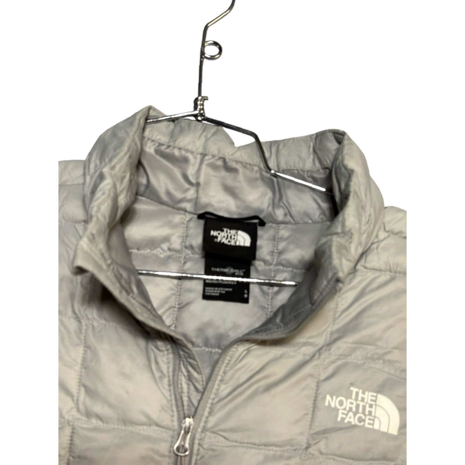 The North Face The North Face Thermoball Eco Full Zip Jacket Gray Silver Mens Sz L Size US L / EU 52-54 / 3 - 3 Thumbnail