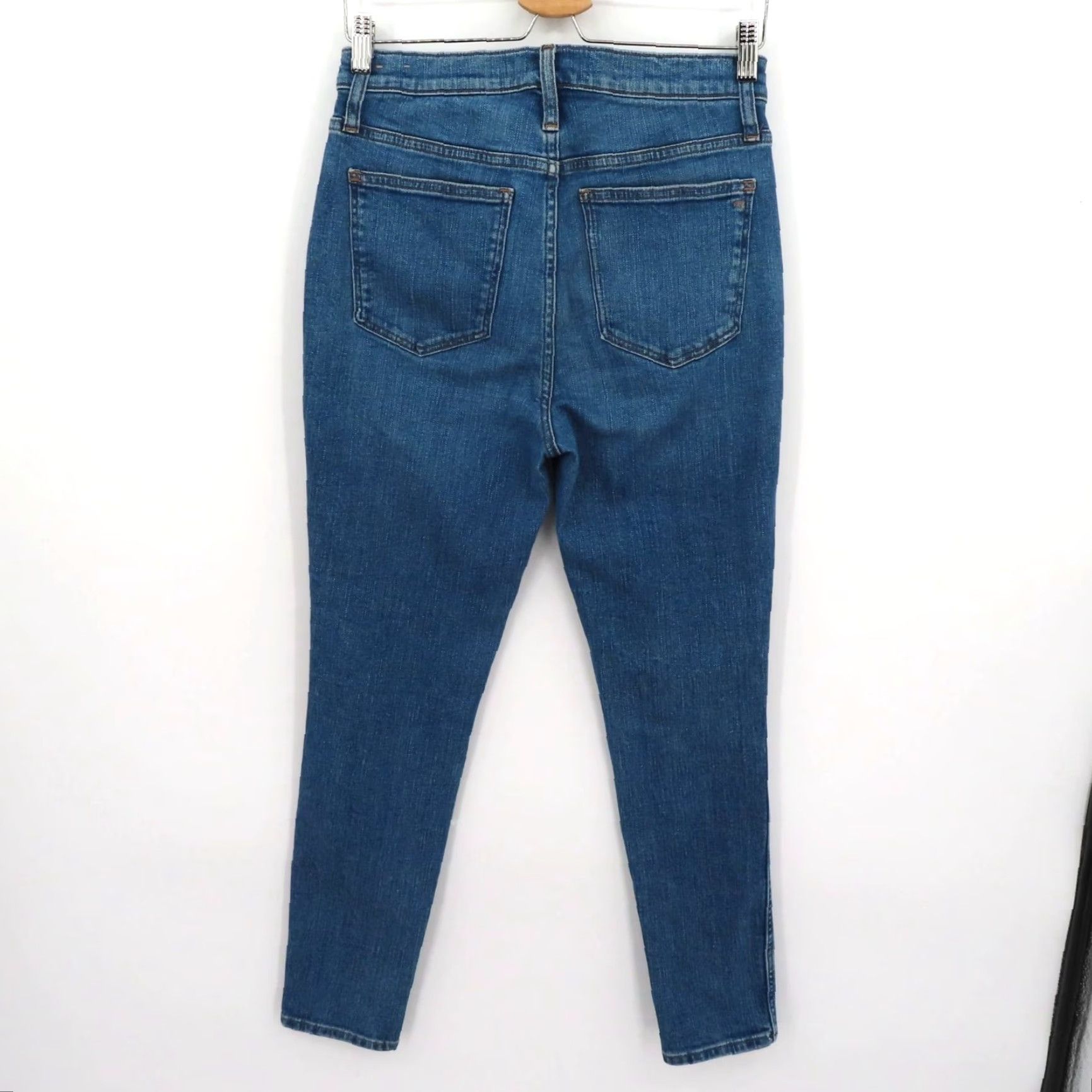 Madewell Madewell Jeans Womens 30 High Rise Skinny Distressed Blue Denim Cotton 5-Pocket Size 30" / US 8 / IT 44 - 4 Thumbnail
