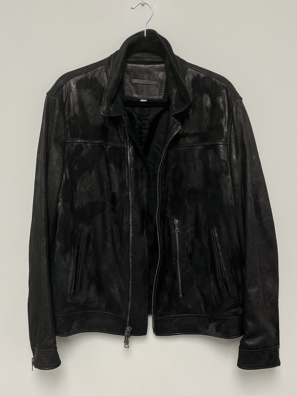John Varvatos Sheep skin slim fit Moto jacket. 52 Size US L / EU 52-54 / 3 - 15 Thumbnail