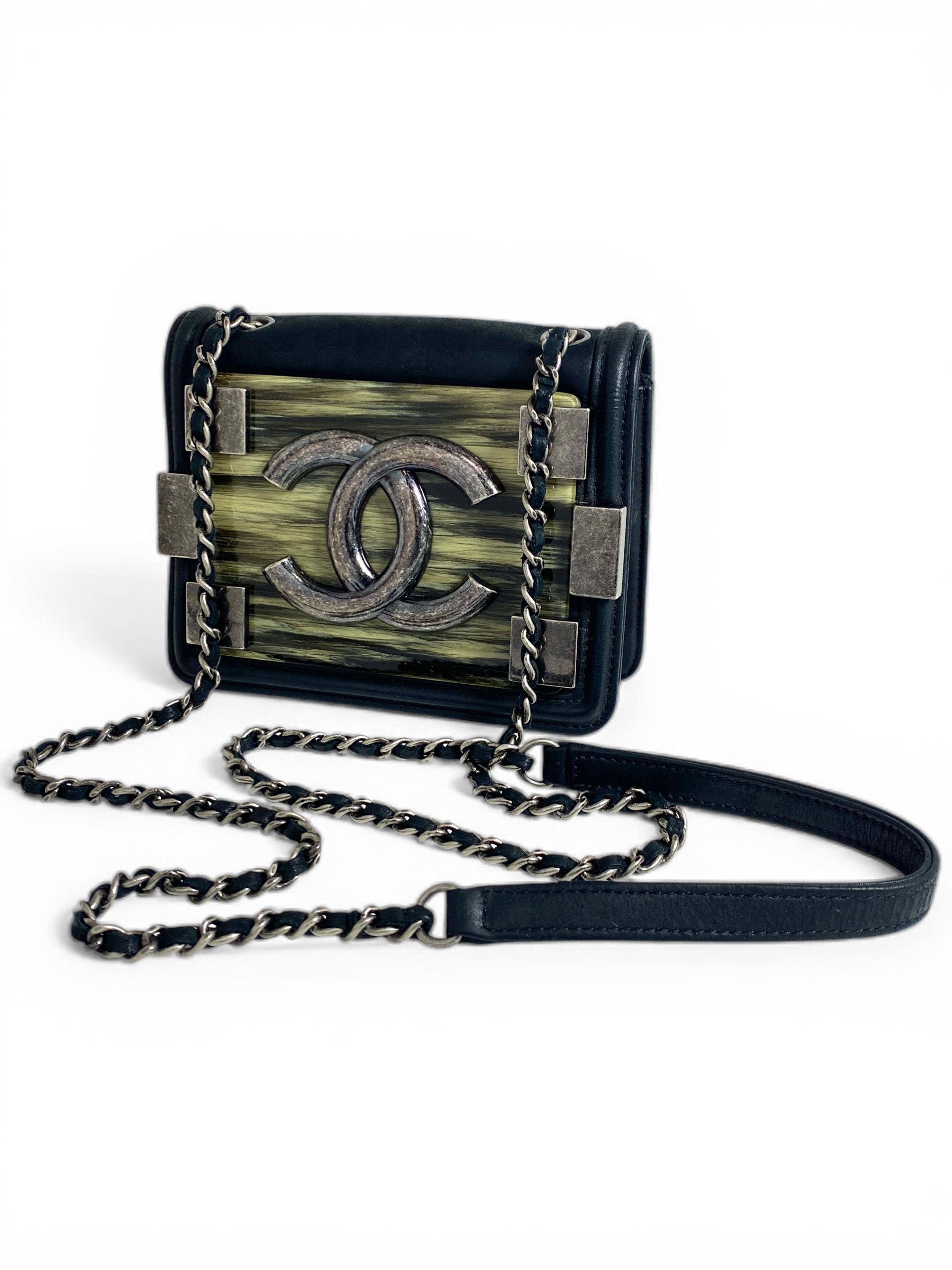 Chanel Chanel CC Logo Boy Brick Leather Flap Shoulder Cross Bag Size ONE SIZE - 2 Thumbnail