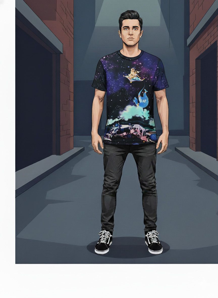 Disney Rare Aladdin full print shirt Size US M / EU 48-50 / 2 - 1 Thumbnail