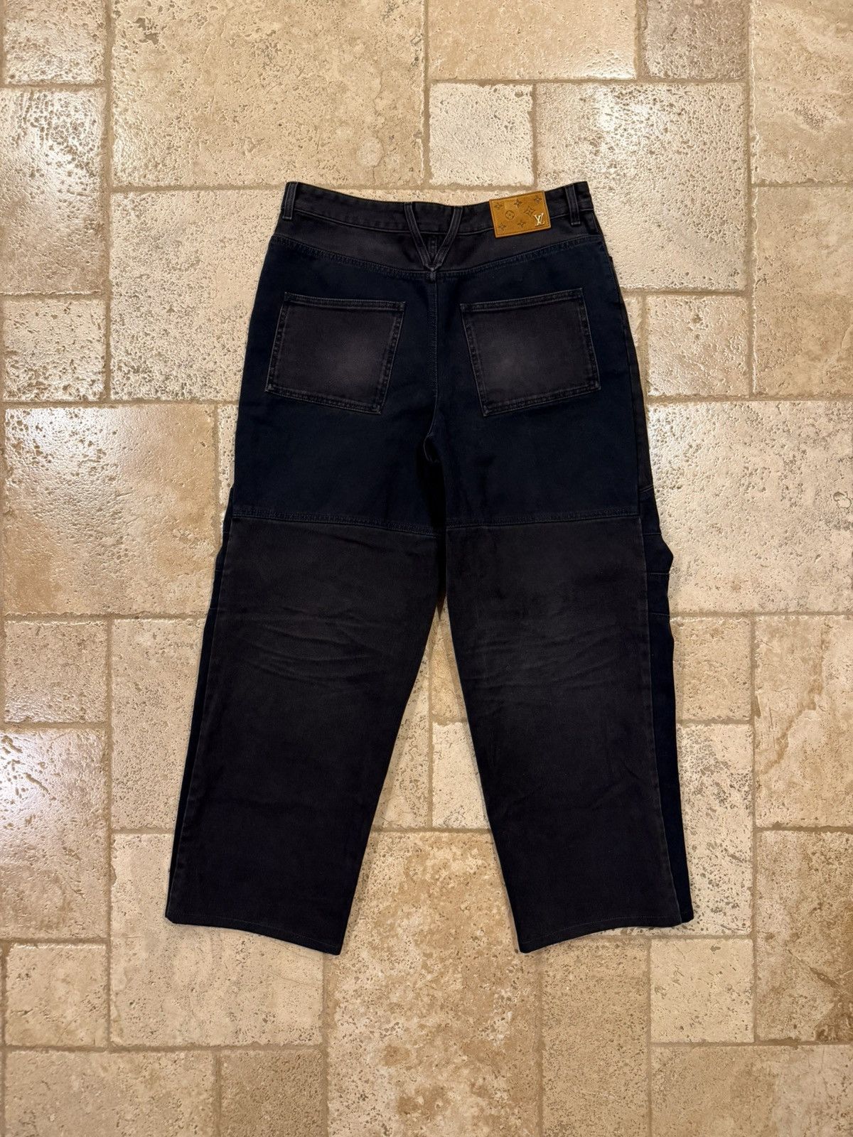 Louis Vuitton Louis Vuitton Denim Workwear Monogram Print Pocket Trousers Size US 33 - 7 Thumbnail