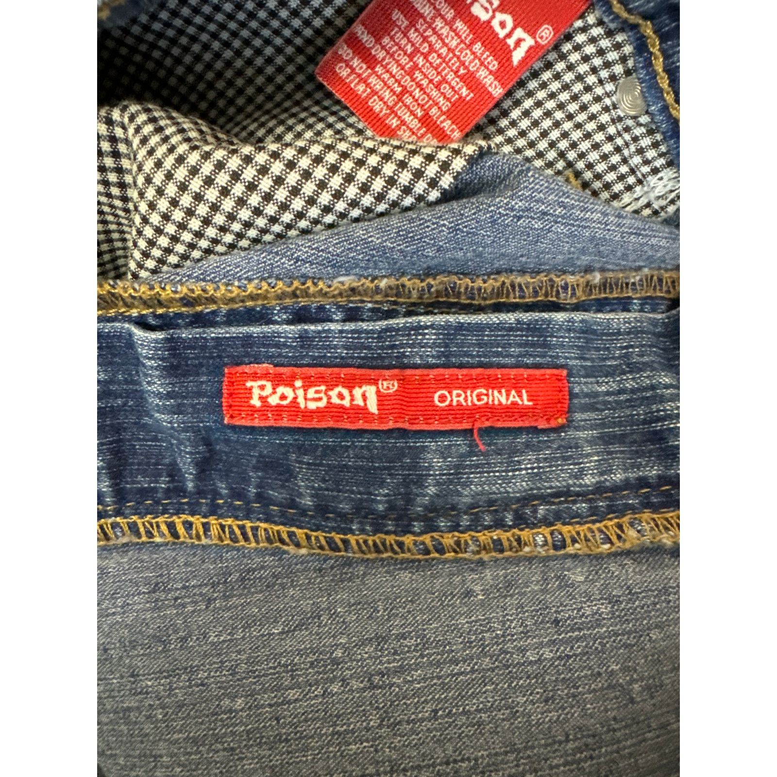 Other VTG Poison Original, Industry, Denim Division 38X39 Jeans Size US 38 / EU 54 - 9 Thumbnail