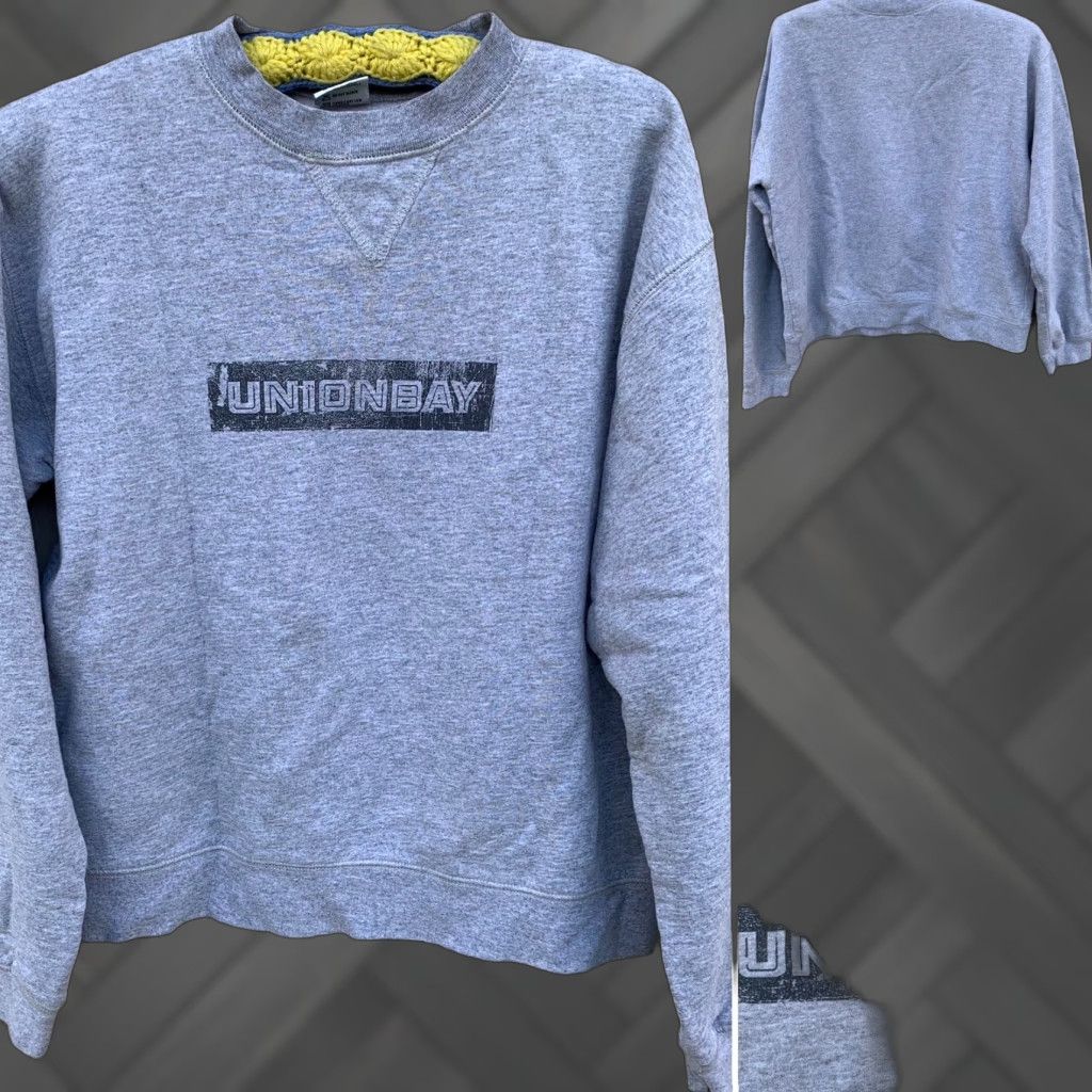 Vintage VINTAGE UNION BAY Sweatshirt Crew Neck Long Sleeve Heather Gray 80s 90s Unisex Adults M Gray 80% Cotton 20% Polyester Size US M / EU 48-50 / 2 - 1 Thumbnail