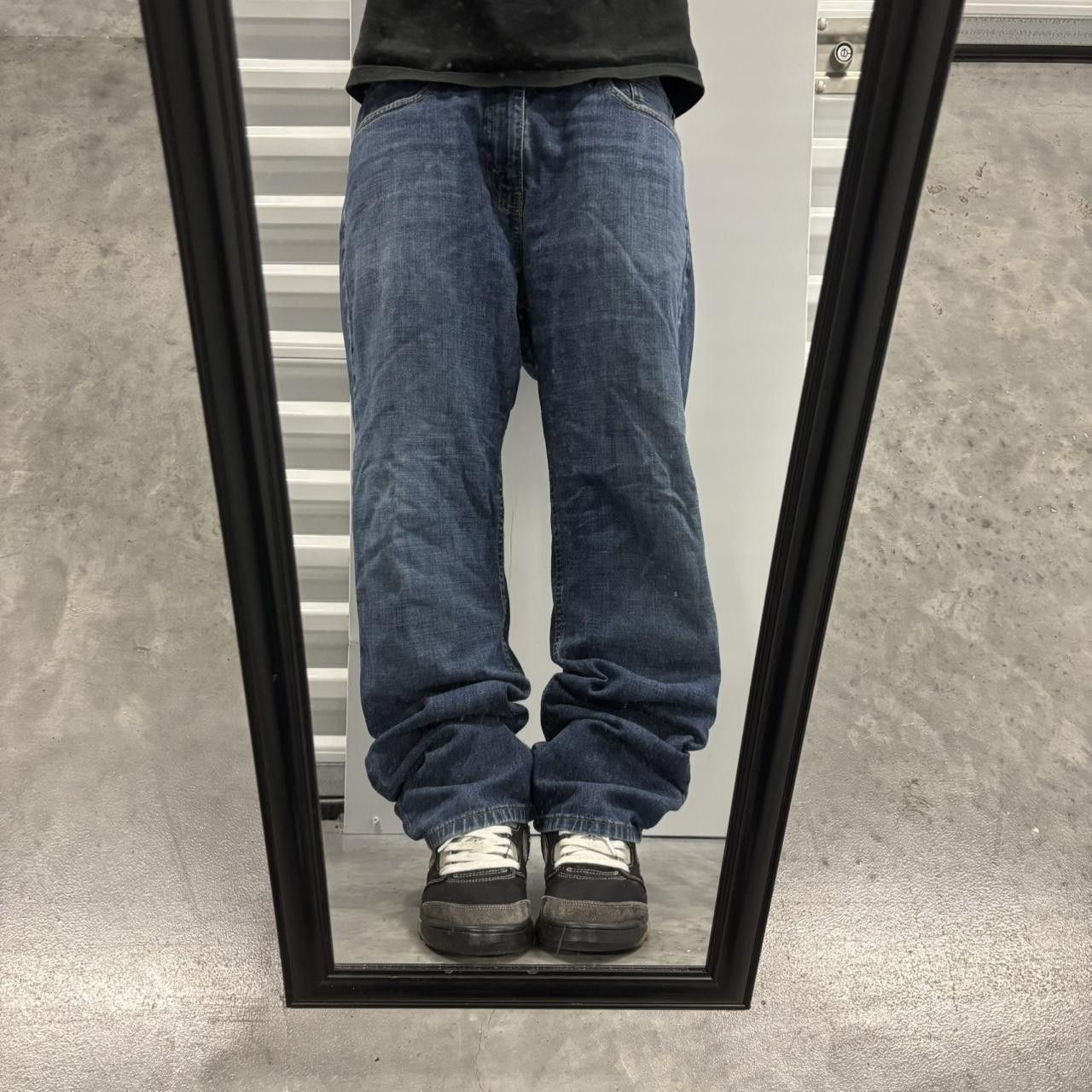 Levi's × Vintage Crazy Vintage Y2K/2000s Grunge Levis Dark Wash Denim Jeans! Size US 34 / EU 50 - 1 Thumbnail