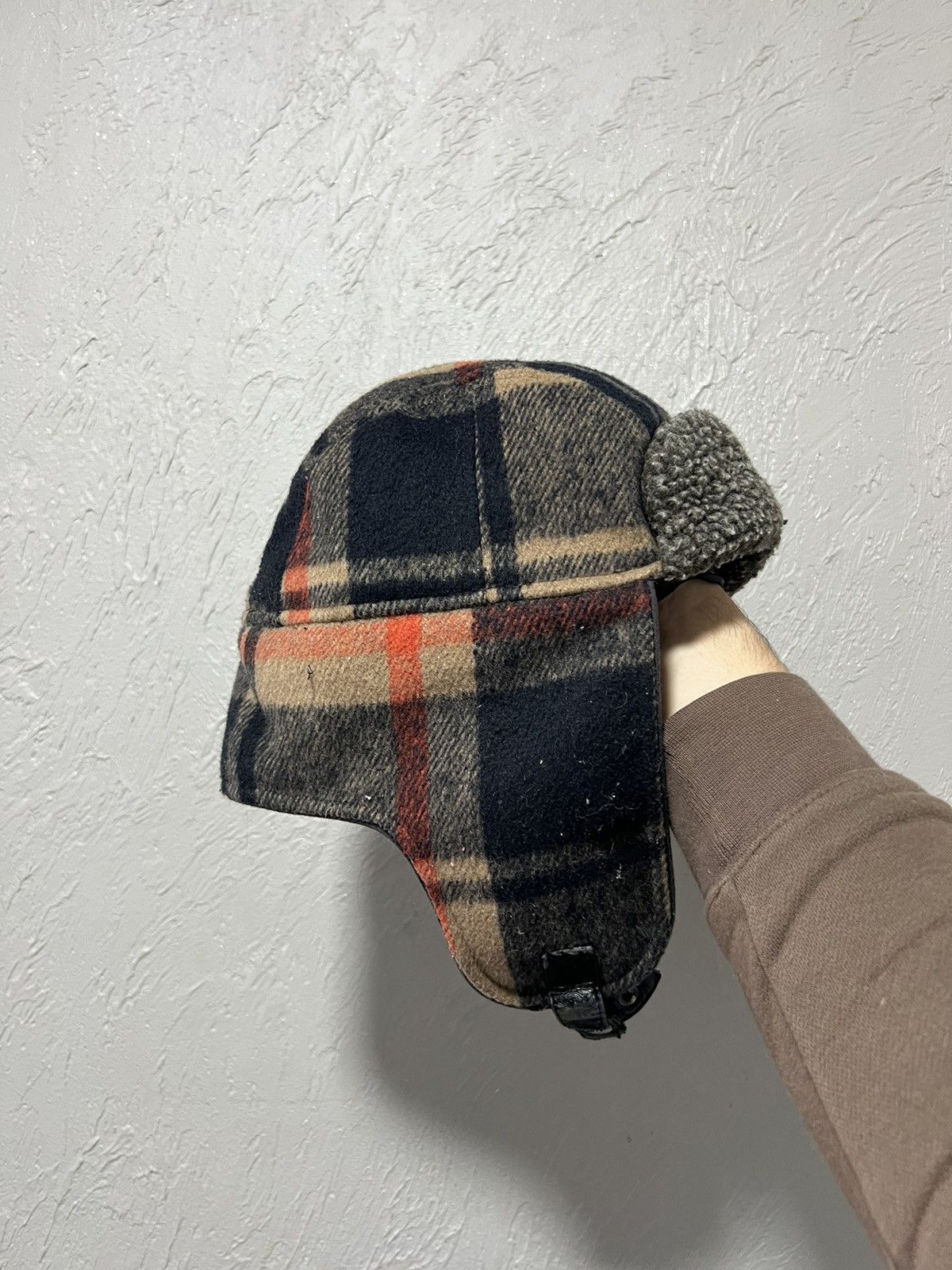 Hysteric Glamour Y2K Faux Fur Ushanka Vintage Style Burberry Warm Trapper Hat Size ONE SIZE - 1 Thumbnail