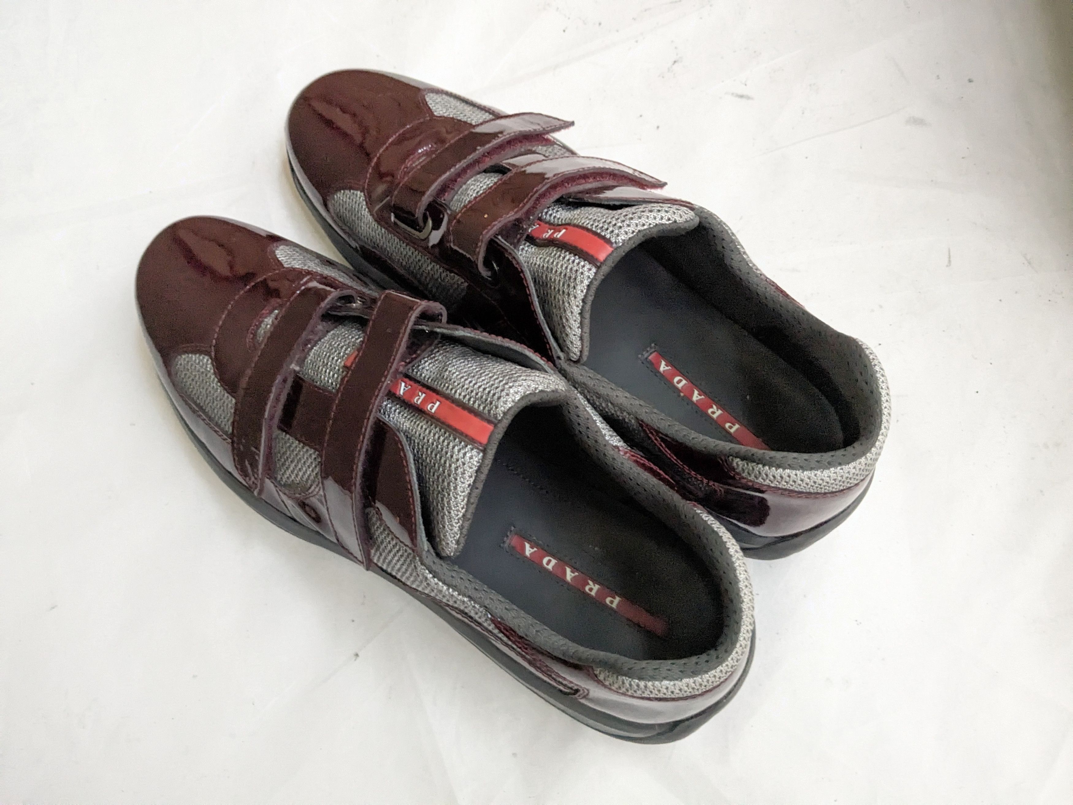 Prada Prada America's Cup Burgundy Patent Leather 13 Low Tops Size US 13 / EU 46 - 8 Thumbnail
