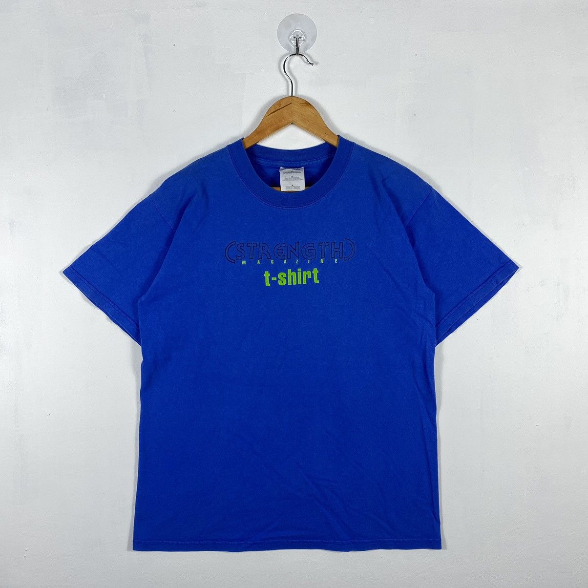 Vintage Vintage 90's STRENGTH MAGAZINE T-Shirt Skateboards Skate Tee Size US M / EU 48-50 / 2 - 2 Thumbnail
