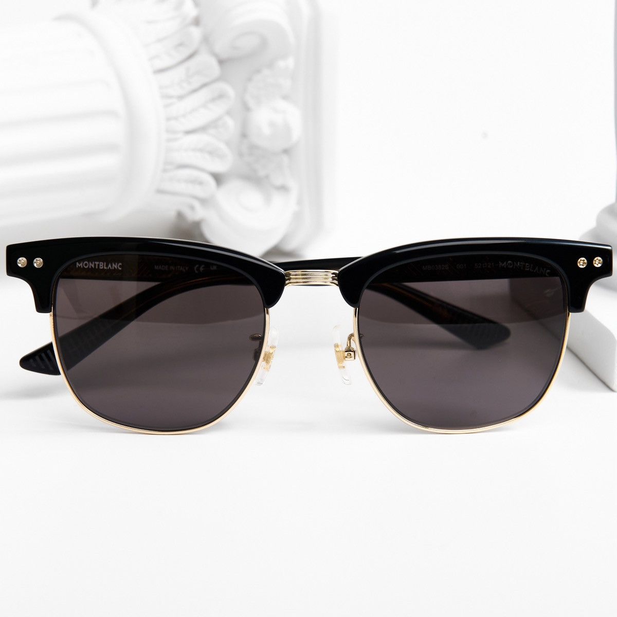 Montblanc MONTBLANC MB0382S 001 SUNGLASSES Size ONE SIZE - 6 Thumbnail