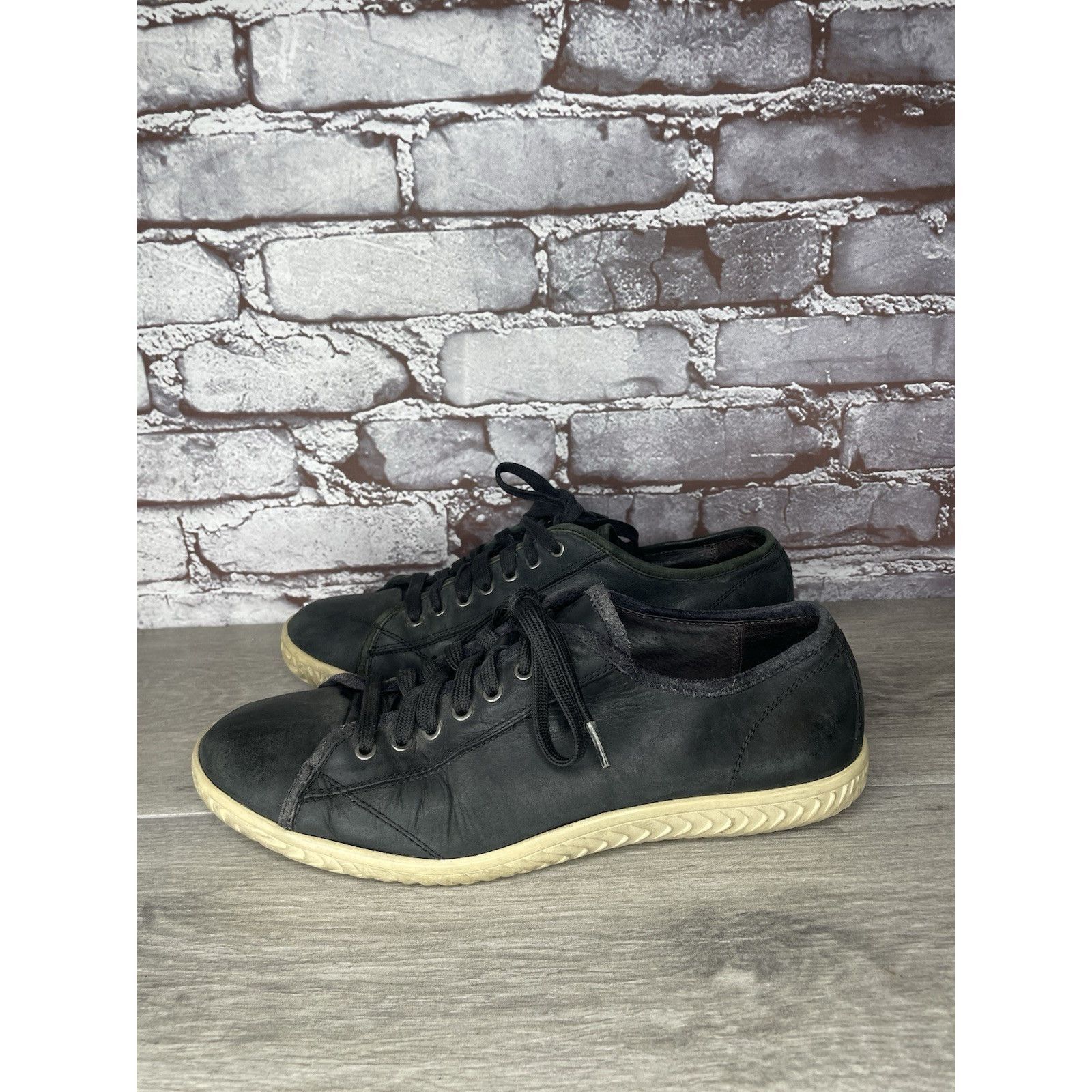 John Varvatos John Varvatos Hattan Black Leather Low Top Lace Sneakers Sho Size US 9 / EU 42 - 3 Thumbnail