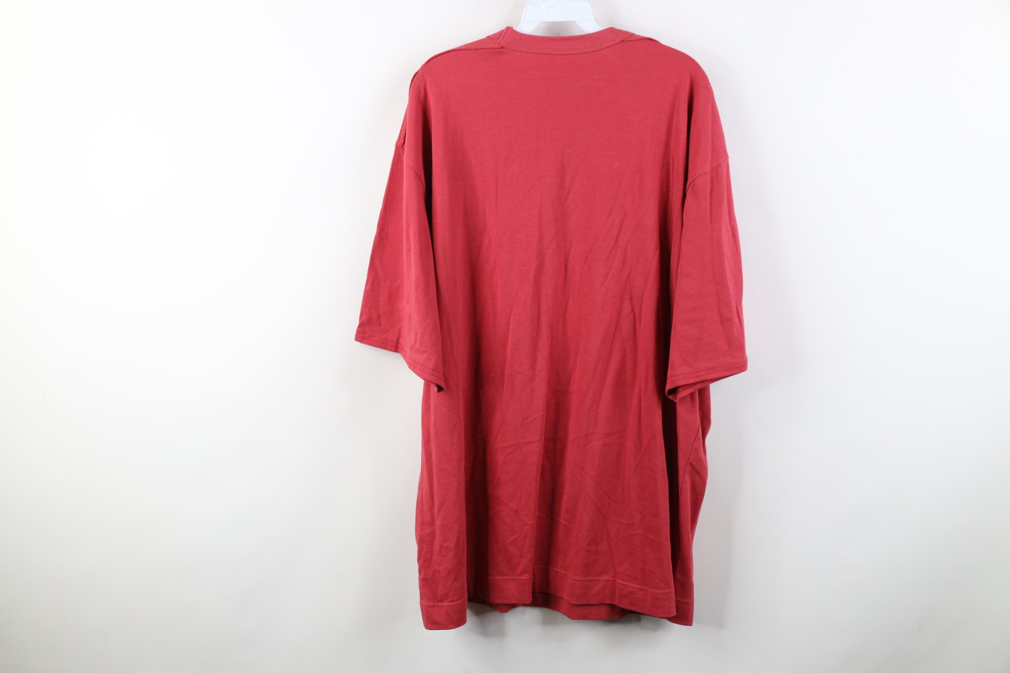 Evisu Vintage 90s EVISU Jeans Pocket Short Sleeve T-Shirt Red Size US XL / EU 56 / 4 - 14 Thumbnail
