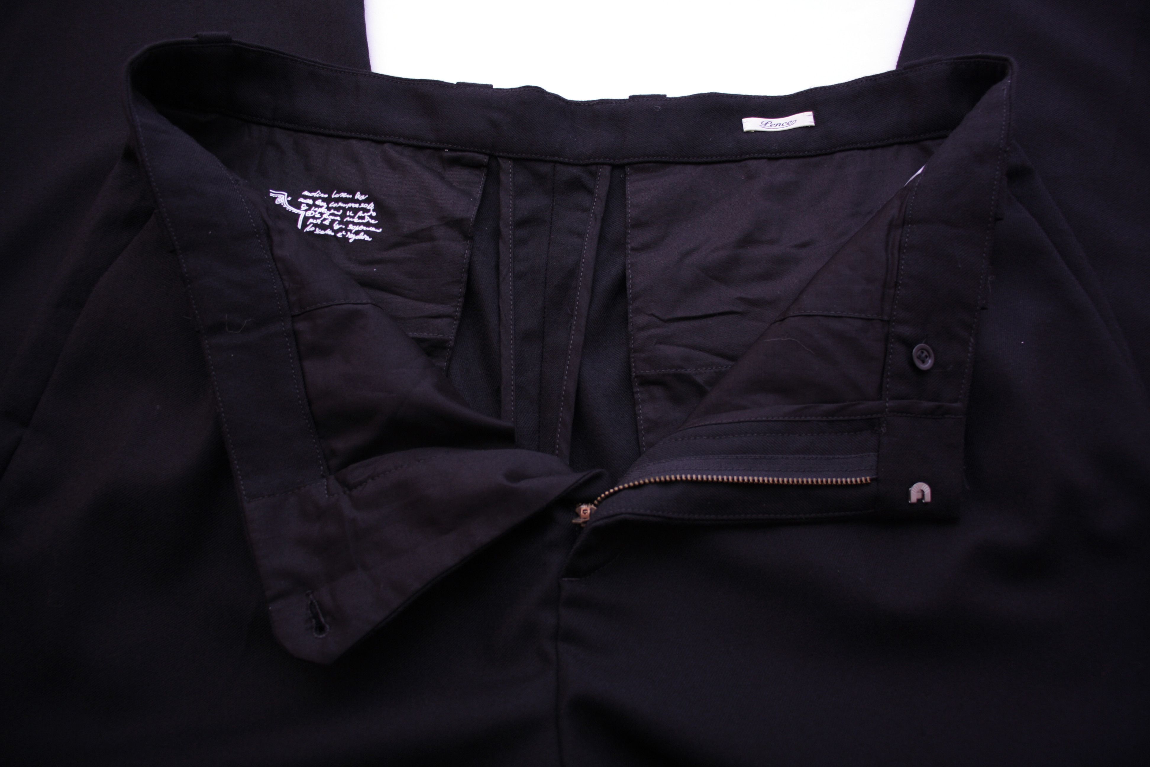 Other Revived Pence Pants Black Wool Trousers Mens size 54 Size US 38 / EU 54 - 7 Thumbnail