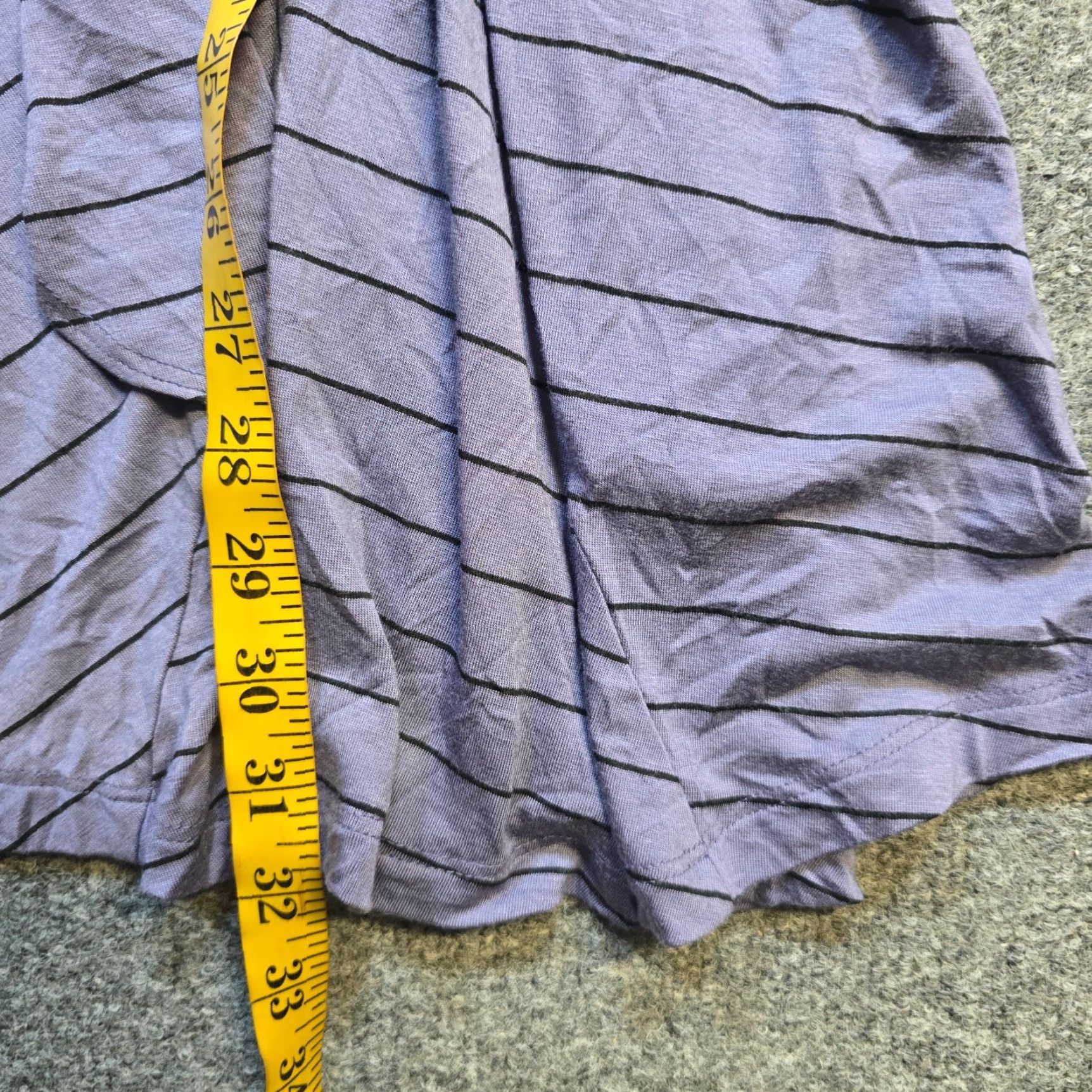 Vintage Comfy USA Dress Womens Medium Blue Striped Tunic Stretch Tie Long Sleeve Casual Size M / US 6-8 / IT 42-44 - 6 Thumbnail