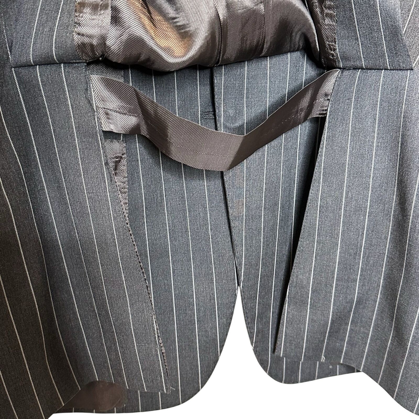 Brooks Brothers Brooks Brothers Regent Fit Wool Pinstripe 1818 Suit Blazer Size 40L - 6 Thumbnail
