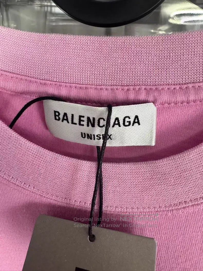 Balenciaga Balenciaga Pink Crystal Short Sleeve Size US M / EU 48-50 / 2 - 2 Thumbnail