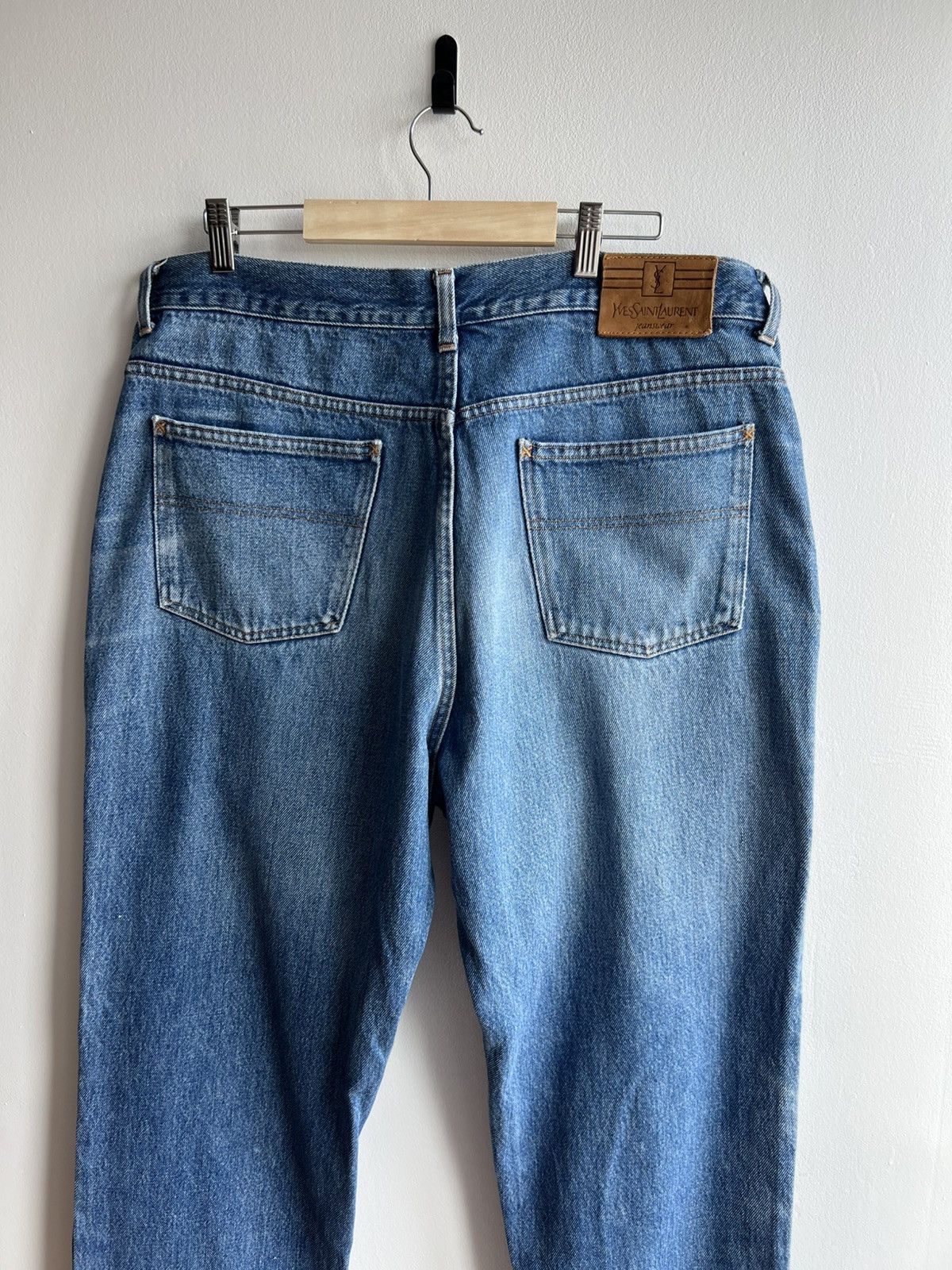 Yves Saint Laurent Vintage Yves Saint Laurent YSL Mens Blue Denim Jeans Pants Size US 38 / EU 54 - 5 Thumbnail