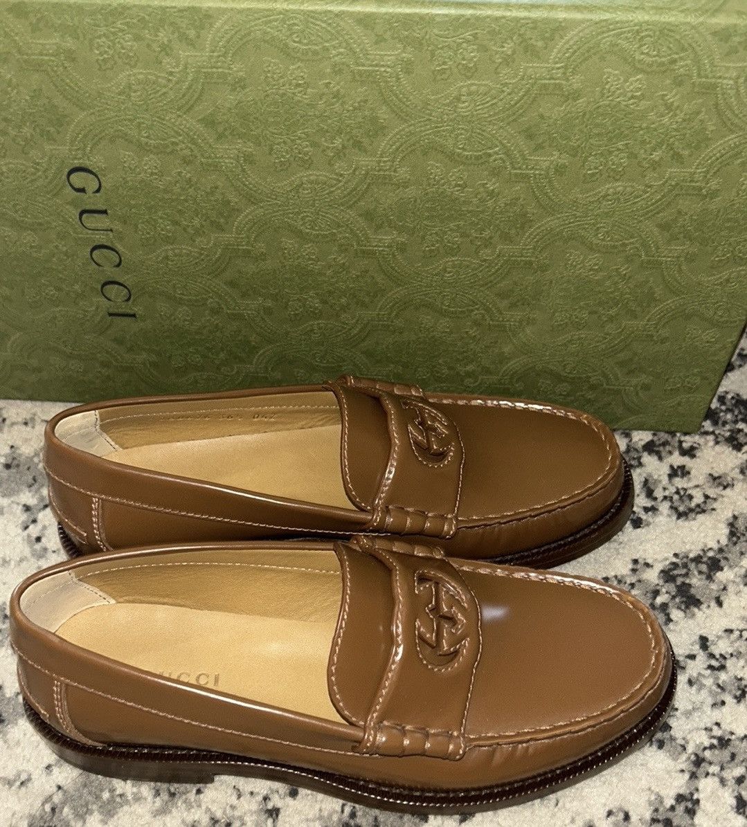 Gucci Gucci Interlocking G Loafer Millennial Ribot Cuir Size US 6.5 / IT 36.5 - 3 Thumbnail