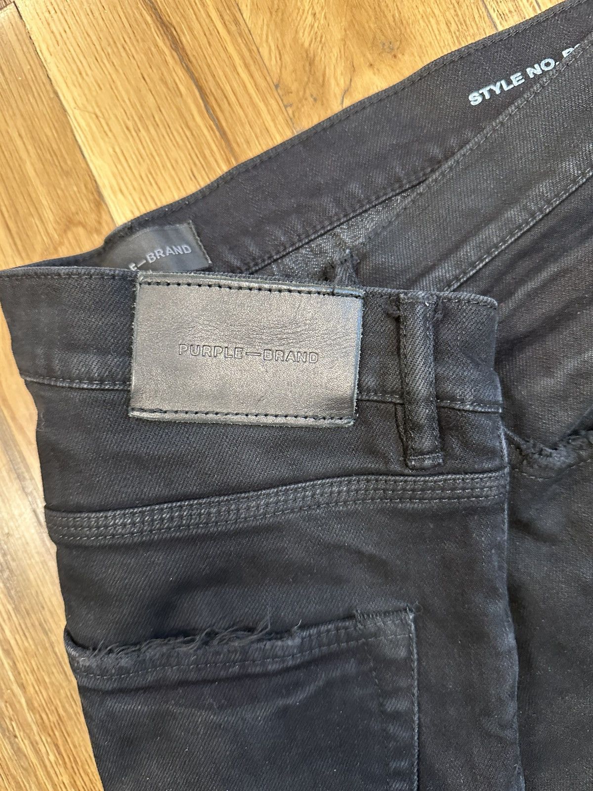 Purple Brand Purple Brand Distressed Black Denim Jeans Size 36 Size US 36 / EU 52 - 4 Thumbnail