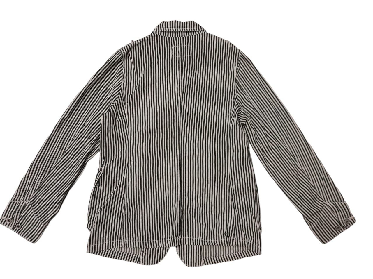 Japanese Brand N.L. Natural Laundry Hickory Green Denim Jacket Chore (F87) Size US S / EU 44-46 / 1 - 3 Thumbnail