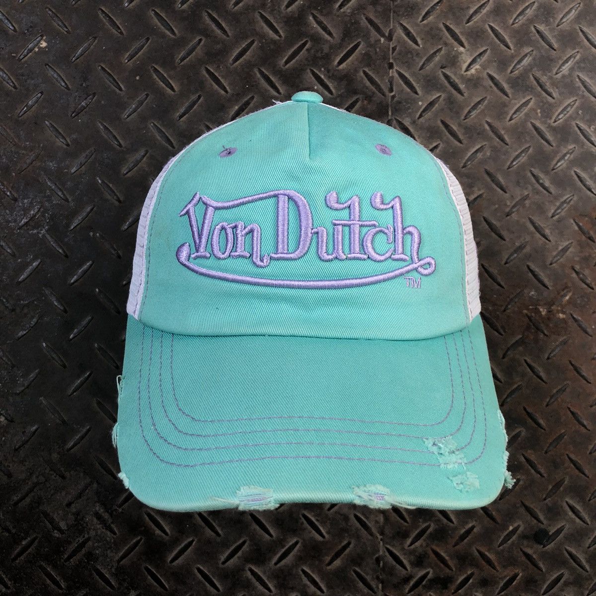 Vintage 🚫 SOLD 🚫 Vintage Von Dutch Distressed Trucker Hat Size ONE SIZE - 1 Thumbnail