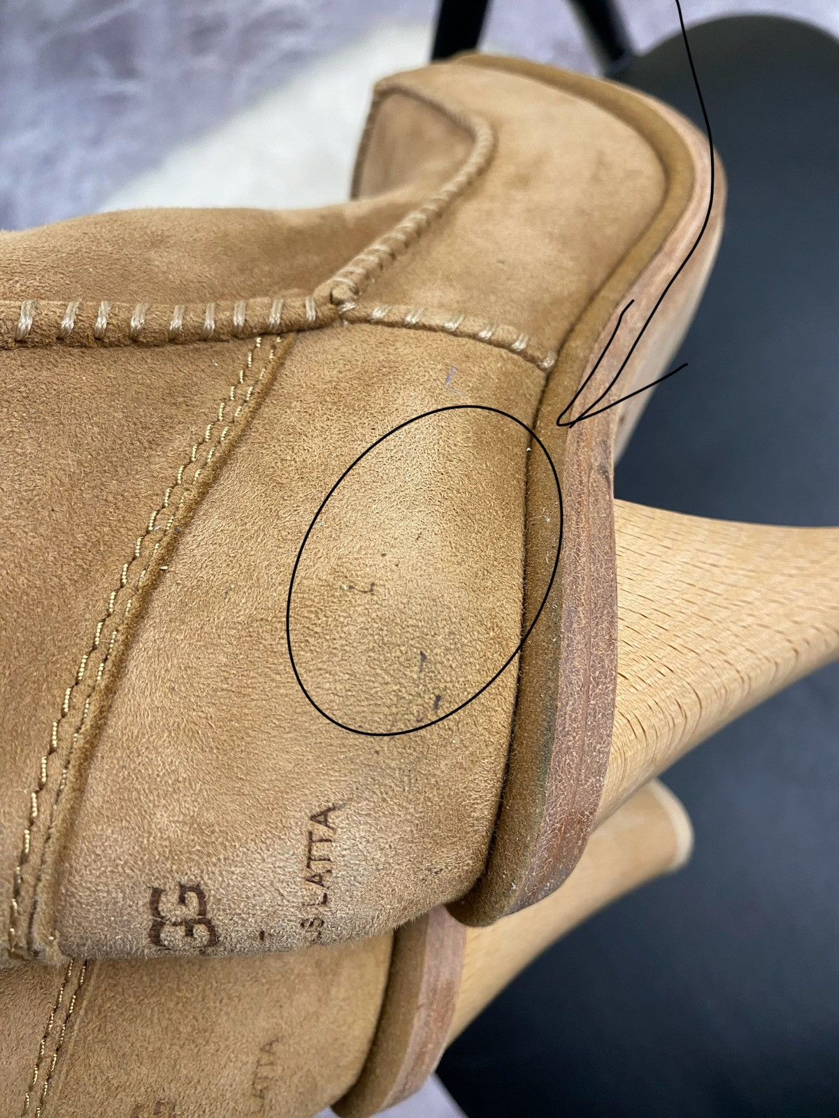 Eckhaus Latta Ugg X Eckhaus Latta Beige Square Toe Heel Boots Size: 37 Size US 7 / IT 37 - 9 Thumbnail