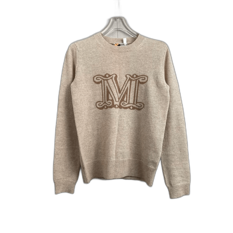 Max Mara MaxMara Classic M Logo Loose Cashmere Sweater Size XS / US 0-2 / IT 36-38 - 1 Thumbnail