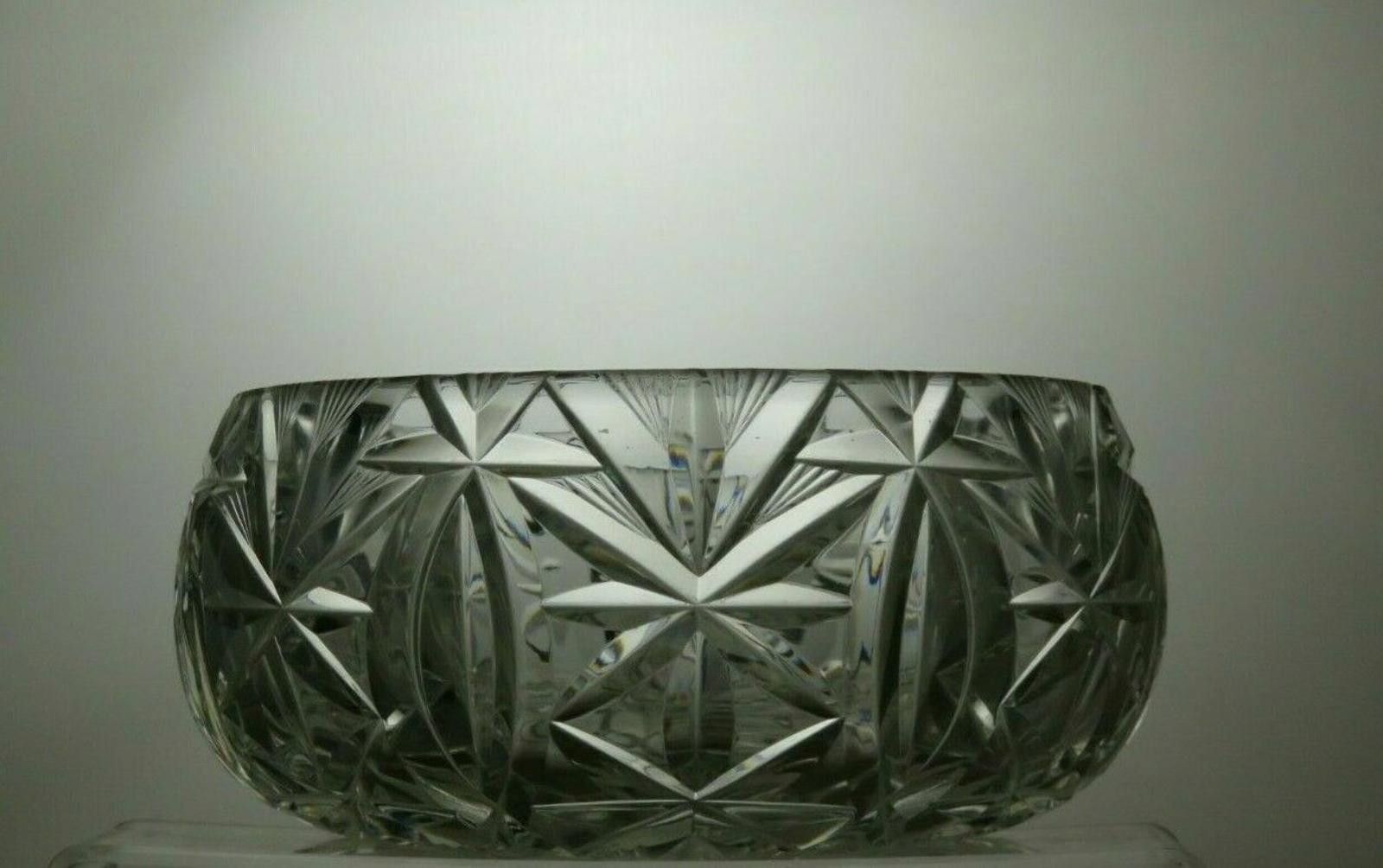 The Unbranded Brand Hand Cut Lead Crystal Fruit Salad Serving Bowl 3 2/3" Size ONE SIZE - 2 Thumbnail