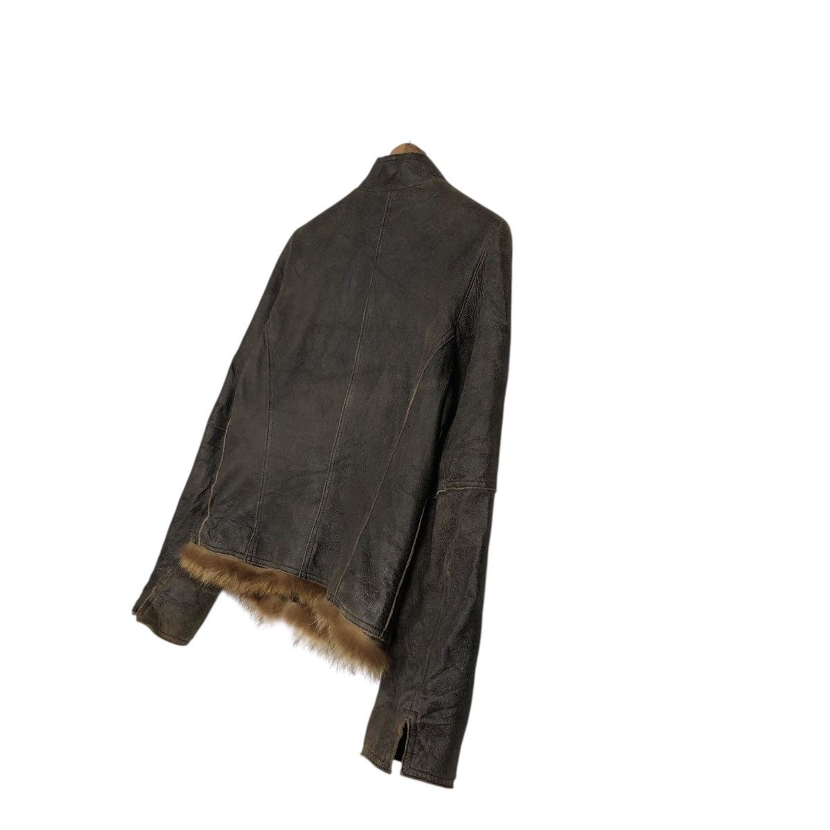 Japanese Brand Vintage Biker Leather Jacket Doney Blanket Fur Issey Miyake Size US M / EU 48-50 / 2 - 11 Thumbnail