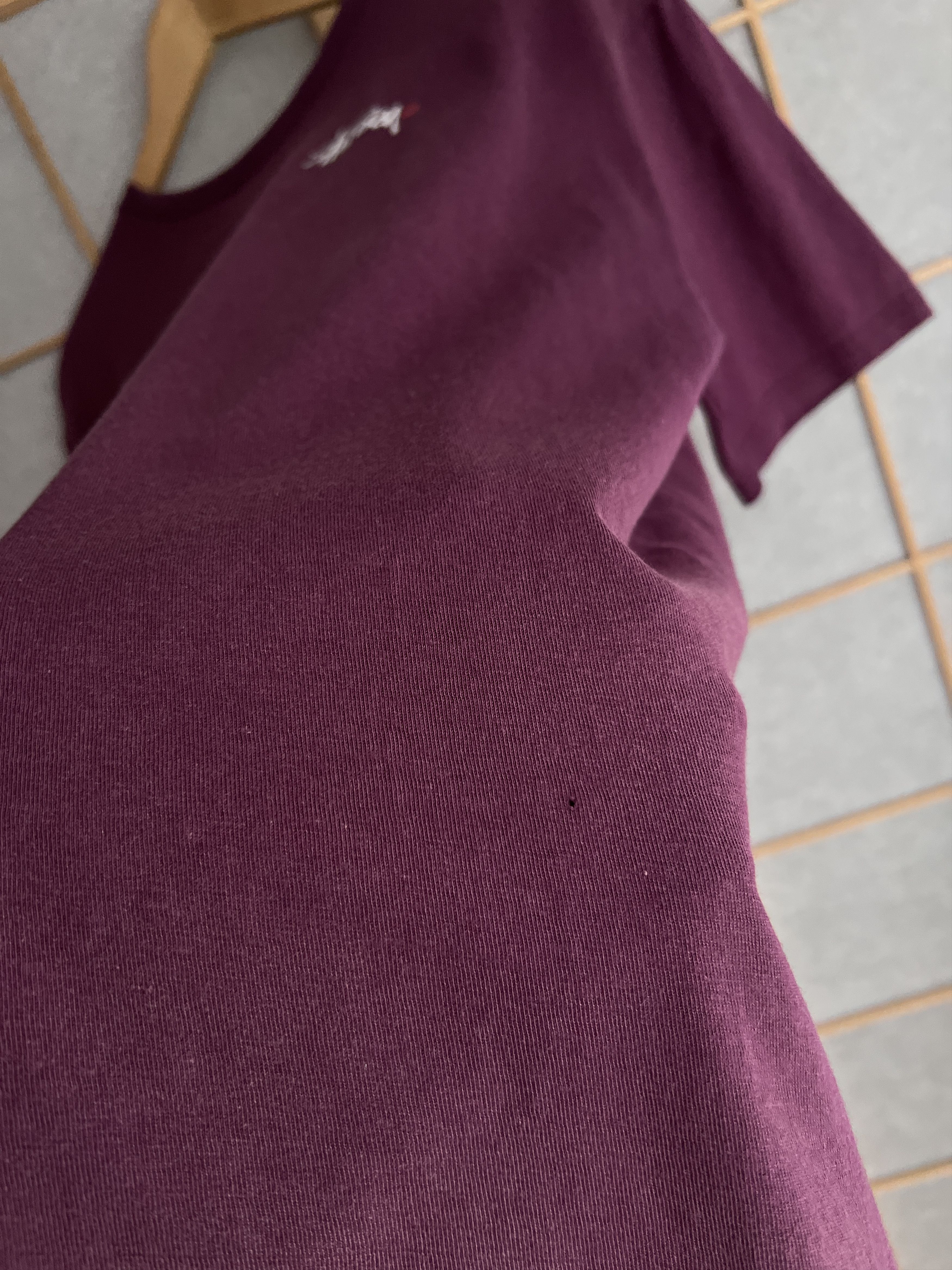 Stussy Crazy Stussy sunfaded burgundy vintage big back logo t shirt Size US L / EU 52-54 / 3 - 15 Thumbnail