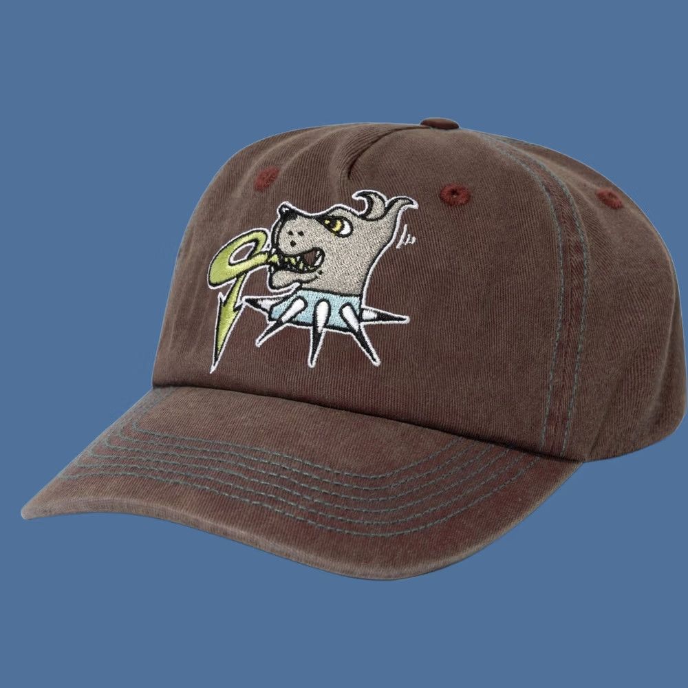 Buttero VINTAGE? (no) Brand Butter Canine Hat 5 Panel Washed Brown One Size Men Mens Size ONE SIZE - 1 Thumbnail