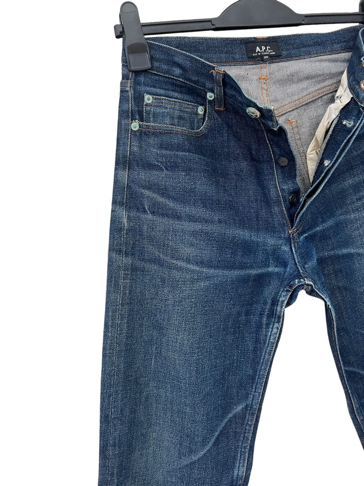 A.P.C. Vintage A.P.C. Aged Faded Denim Selvedge Jeans Regular Size US 28 / EU 44 - 8 Thumbnail