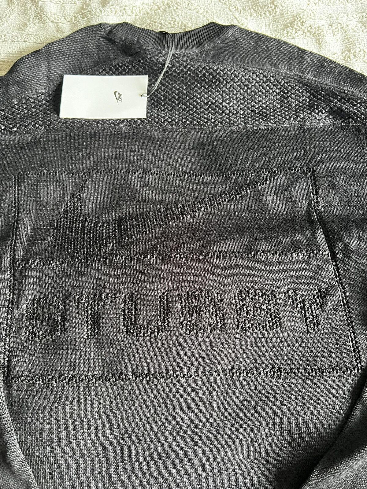 Nike × Stussy Stüssy x Nike Long Sleeve Knit Jersey Black Size Small Size US S / EU 44-46 / 1 - 2 Thumbnail