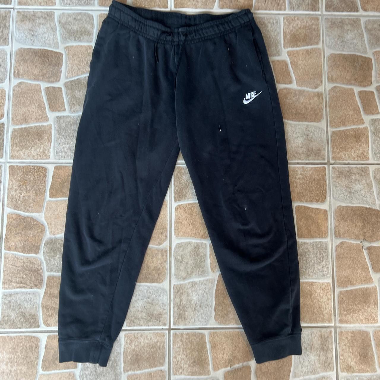 Nike × Vintage Vintage Black Nike Sweats Quality with slight paint stains Size US 32 / EU 48 - 1 Thumbnail