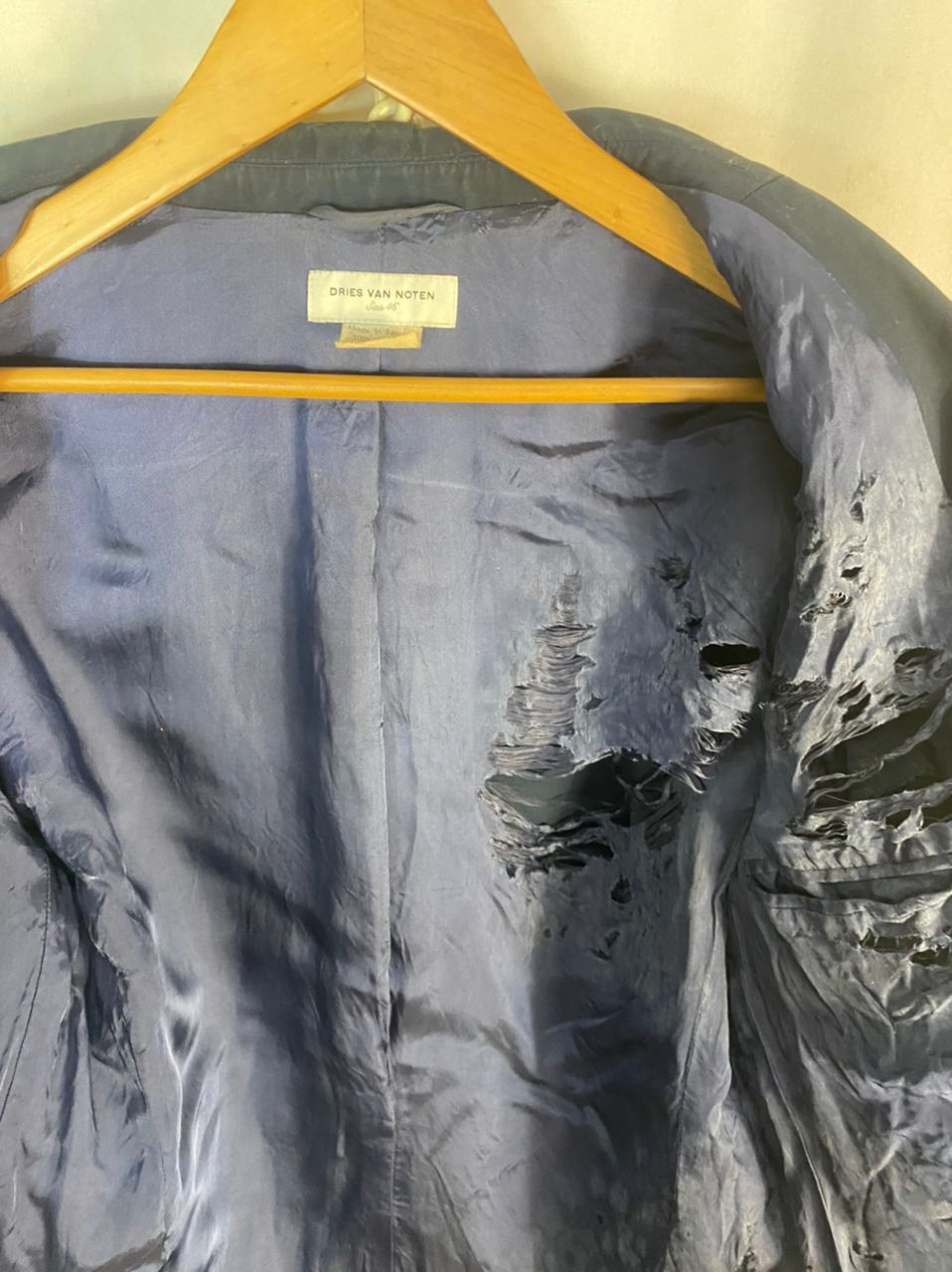 Designer × Dries Van Noten Dries van noten distressed blazer jacket Size US M / EU 48-50 / 2 - 12 Thumbnail