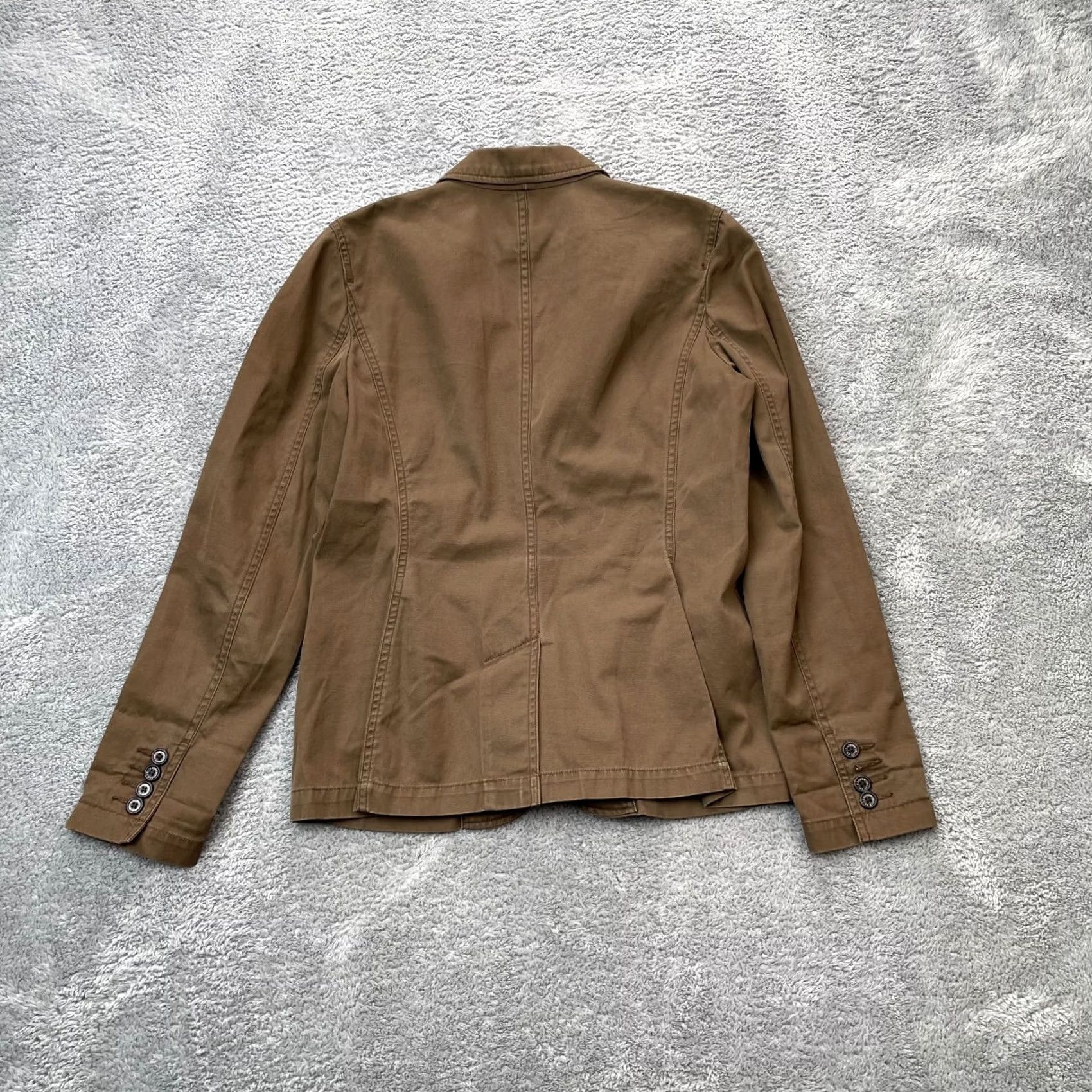 Ralph Lauren VINTAGE Lauren Ralph Lauren Jacket Womens Small Brown Cotton Canvas Chore Utility Work Size S / US 4 / IT 40 - 5 Thumbnail