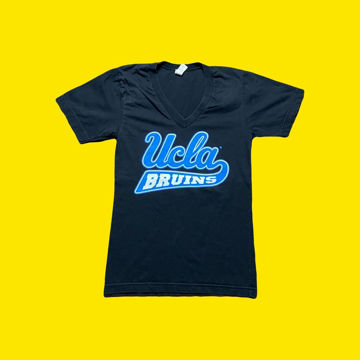 American Apparel × NCAA UCLA Bruins College V Neck T Shirt Size XXS / US 00 / IT 34 - 1 Thumbnail