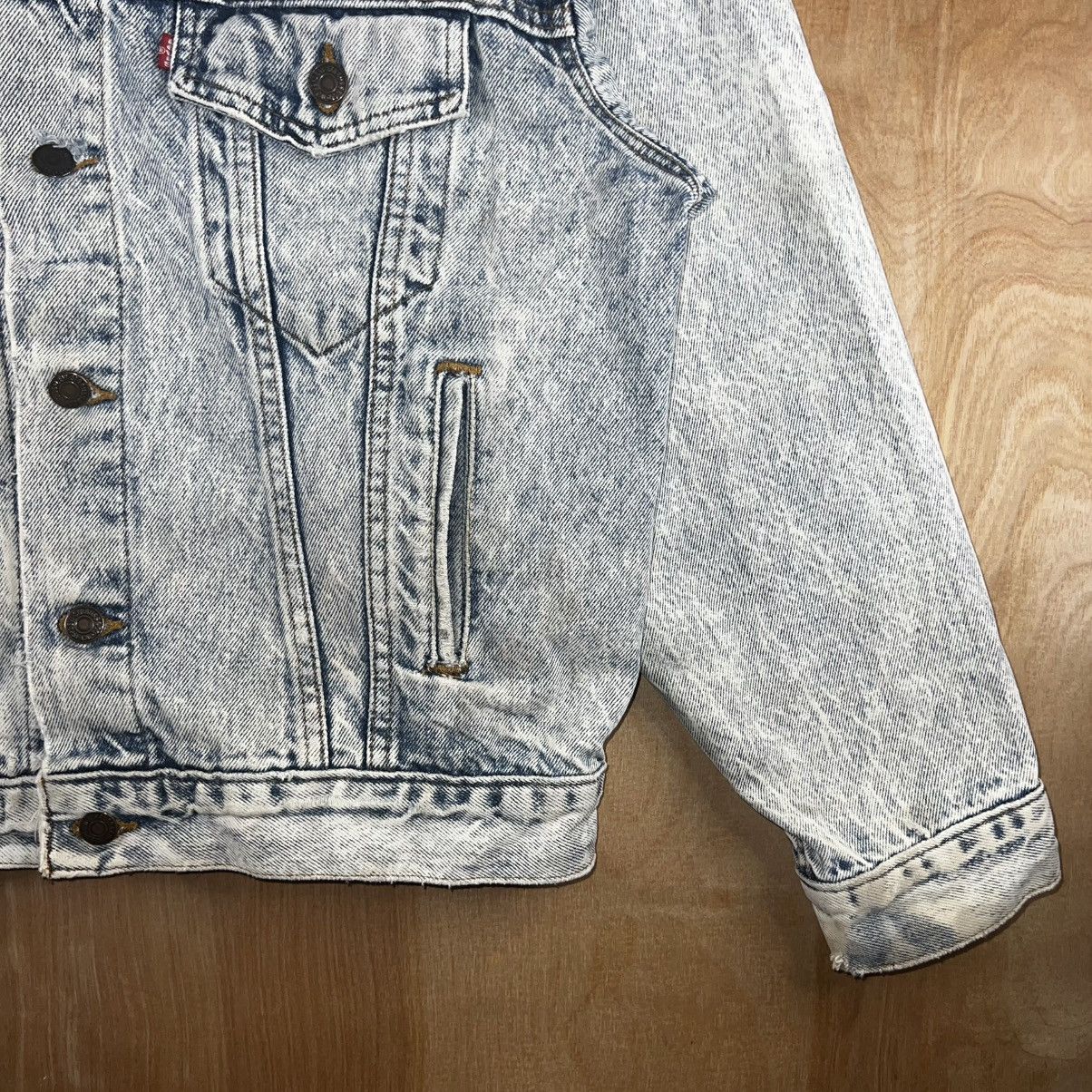 Levi's VINTAGE 70s LEVI’S TRUCKER JACKET DENIM USA MADE ACID WASH Size US M / EU 48-50 / 2 - 6 Thumbnail