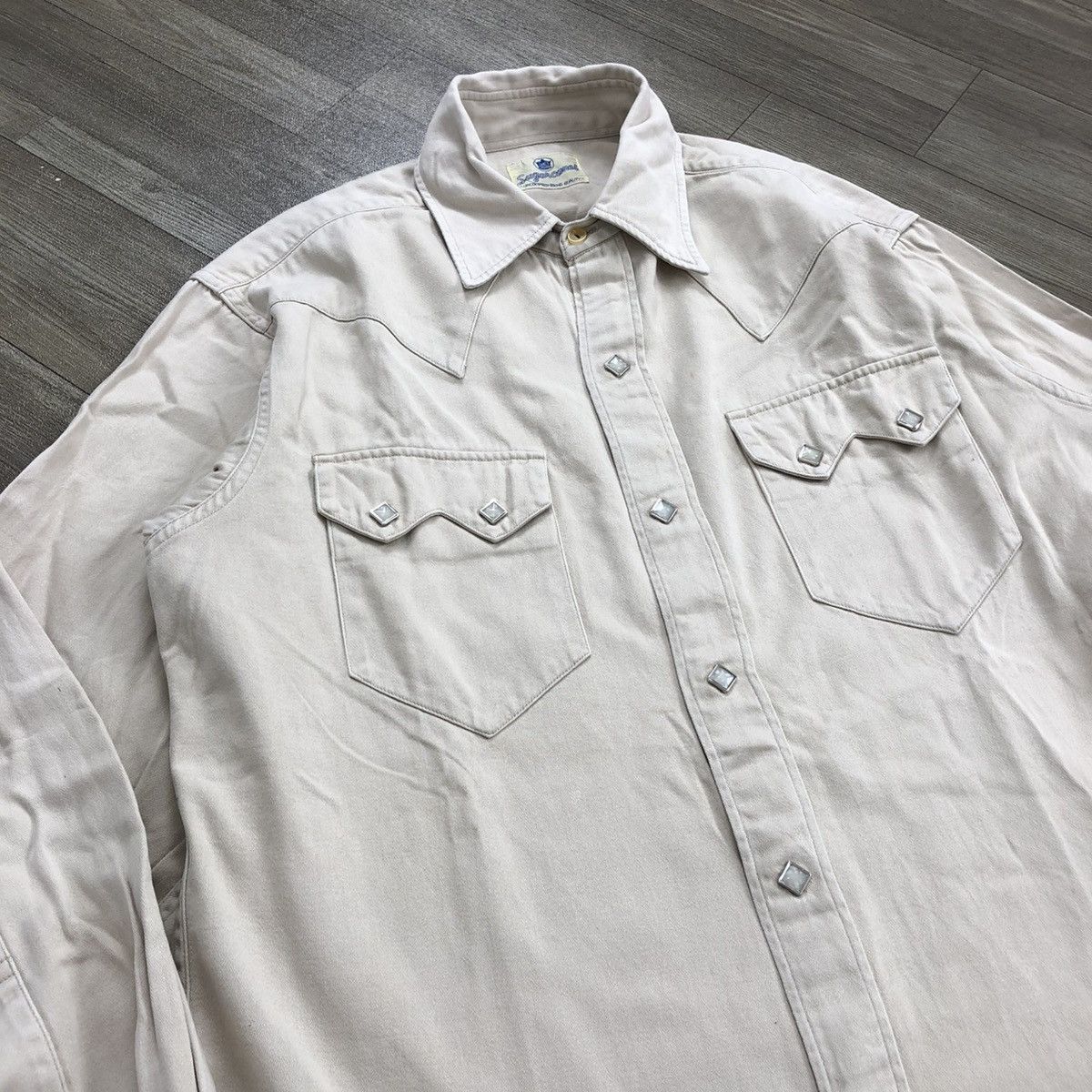 Japanese Brand × Sugar Cane × Toyo Enterprises 1990s Sugar Cane Toyo Enterprise Chambray Western Shirt Size US M / EU 48-50 / 2 - 4 Thumbnail